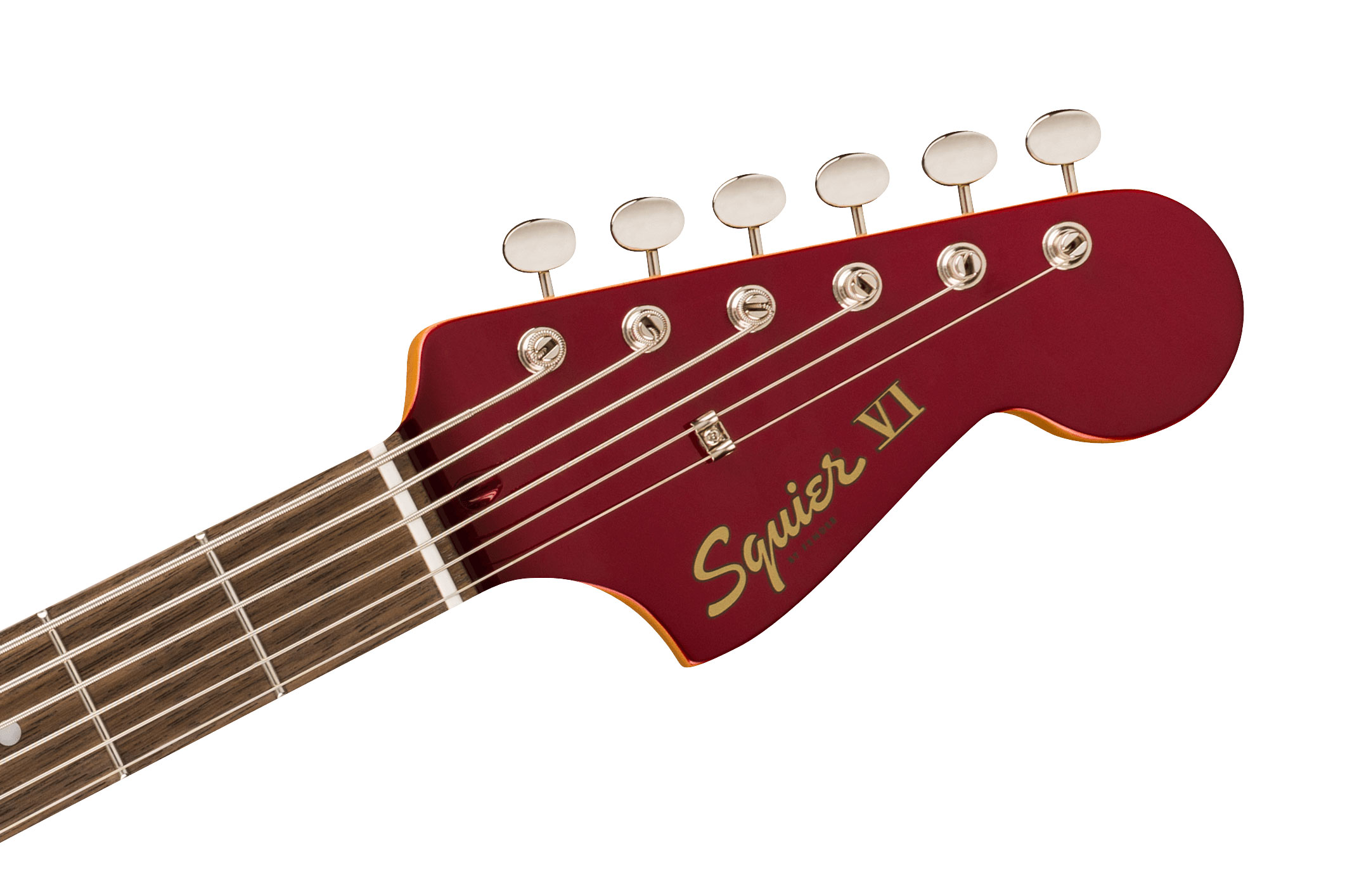 Squier FSR Classic Vibe Bass VI Laurel Fingerboard Parchment Pickguard Matching Headstock Candy Apple Red