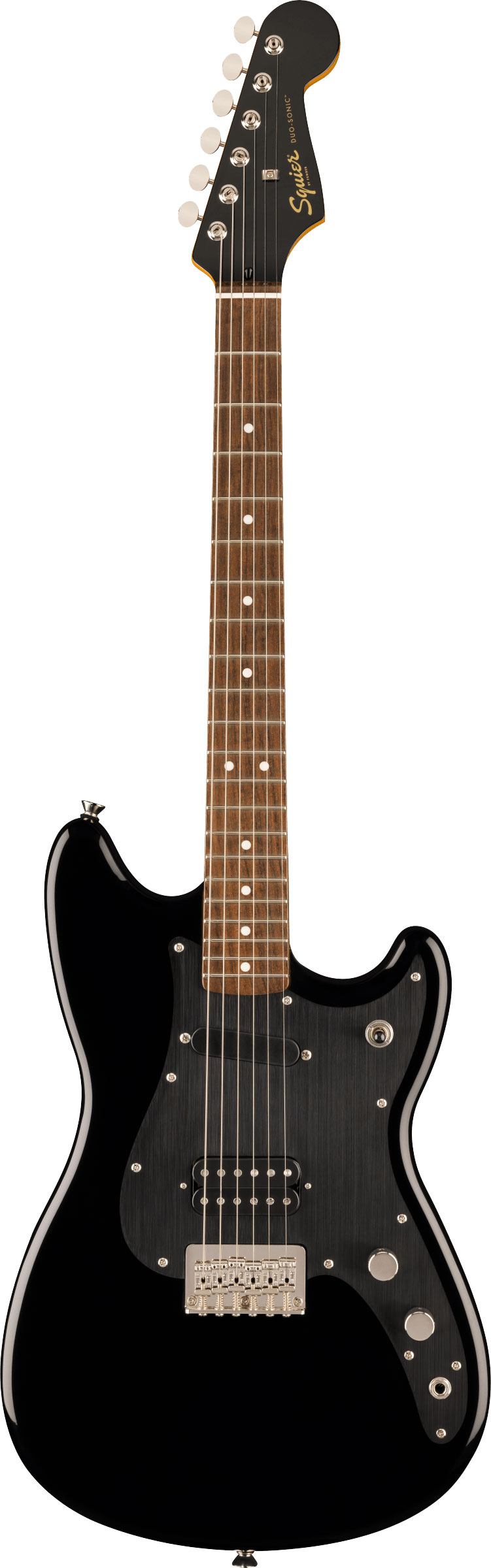 Squier Classic Vibe Duo-Sonic HS Laurel Fingerboard Black Anodized Pickguard Matching Headstock Black