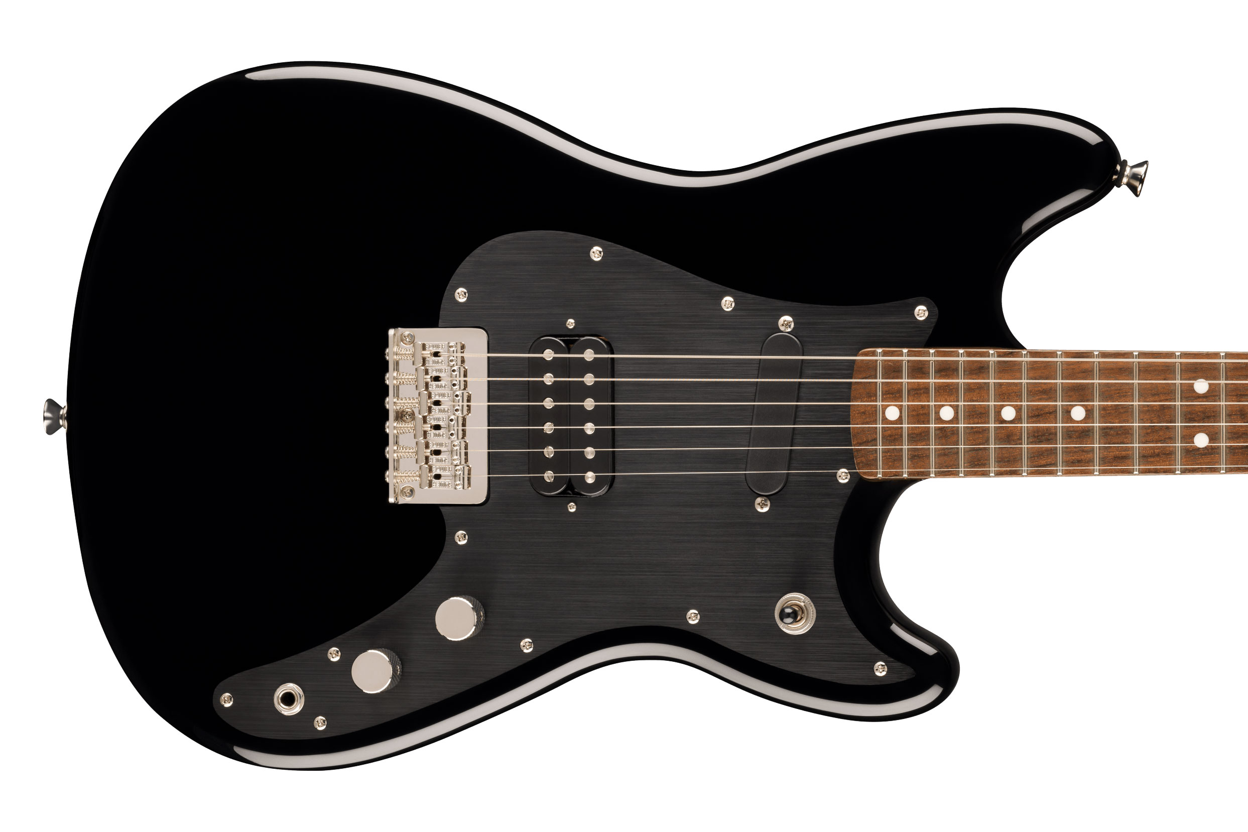 Squier Classic Vibe Duo-Sonic HS Laurel Fingerboard Black Anodized Pickguard Matching Headstock Black