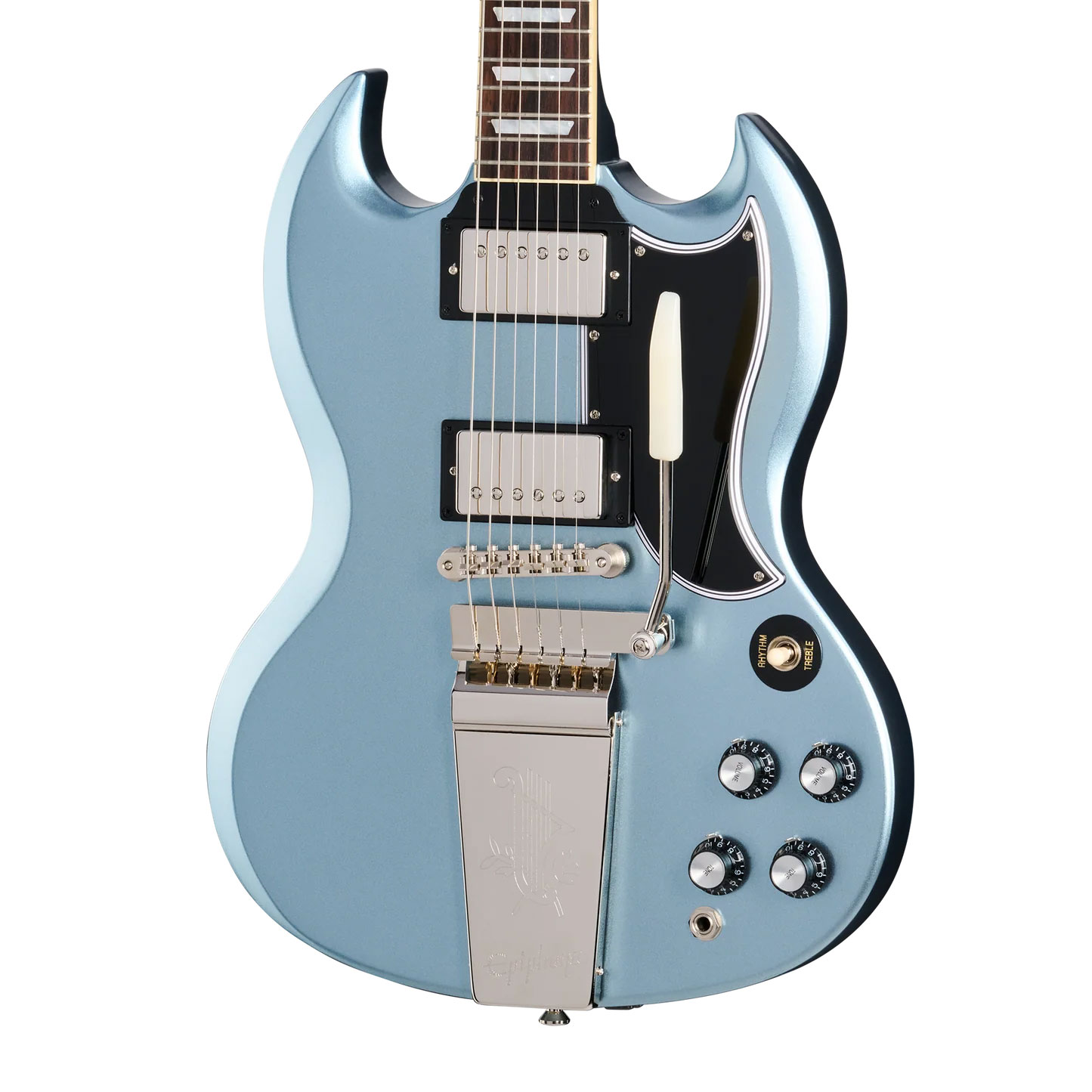 Epiphone 1964 SG Standard with Maestro Vibrola Reissue Pelham Blue