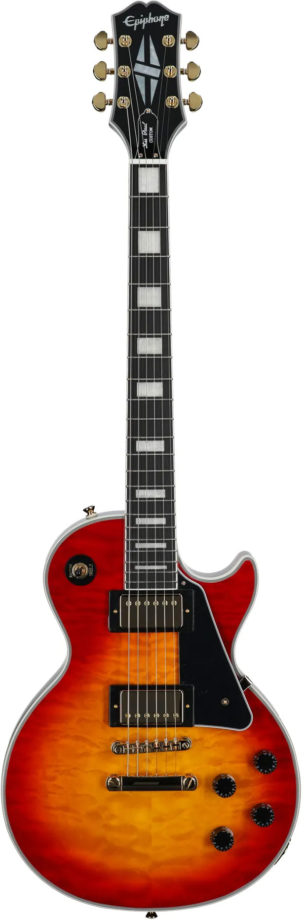 Epiphone Les Paul Custom Quilt Heritage Cherry Sunburst