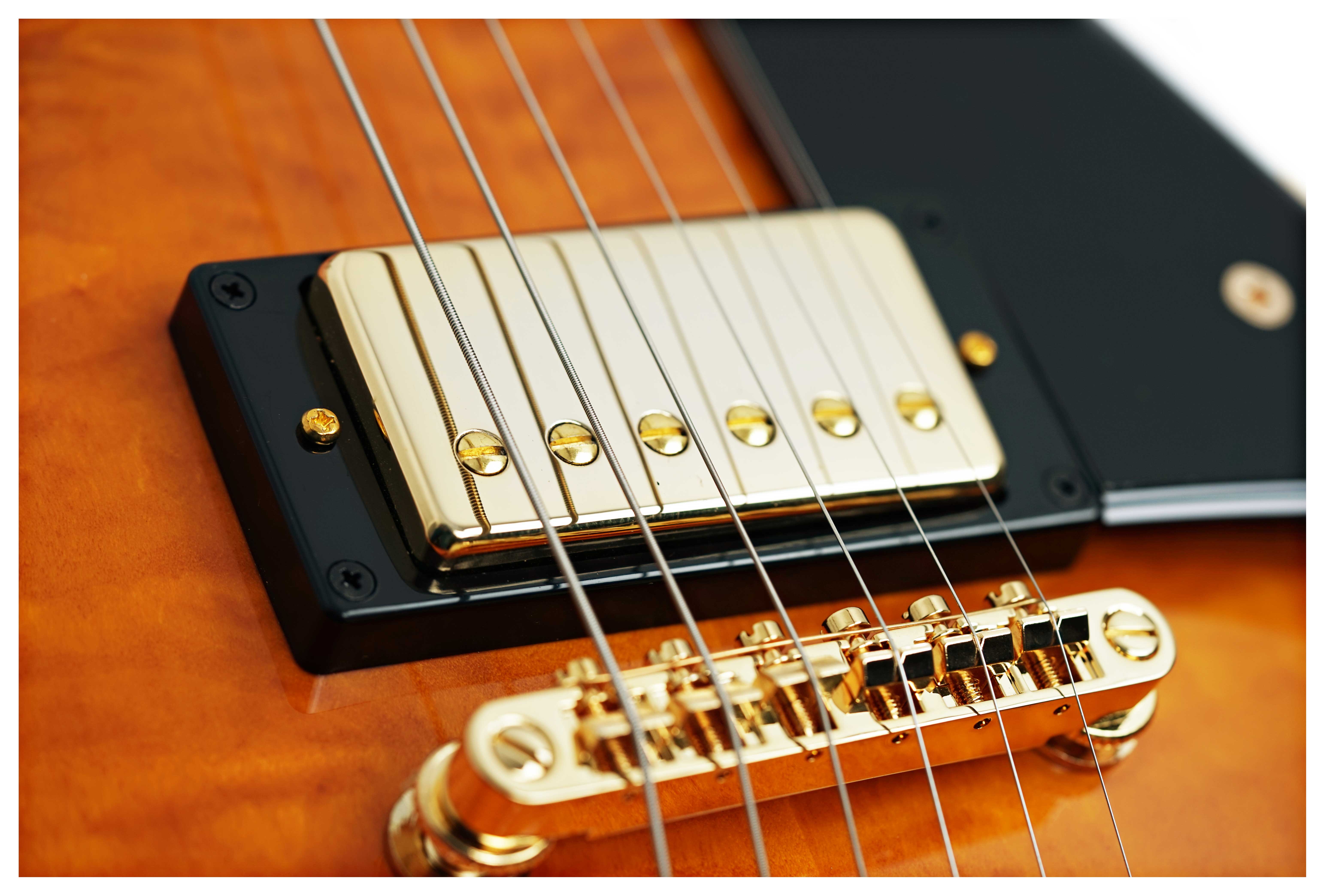 Epiphone Les Paul Custom Quilt Trans Amber