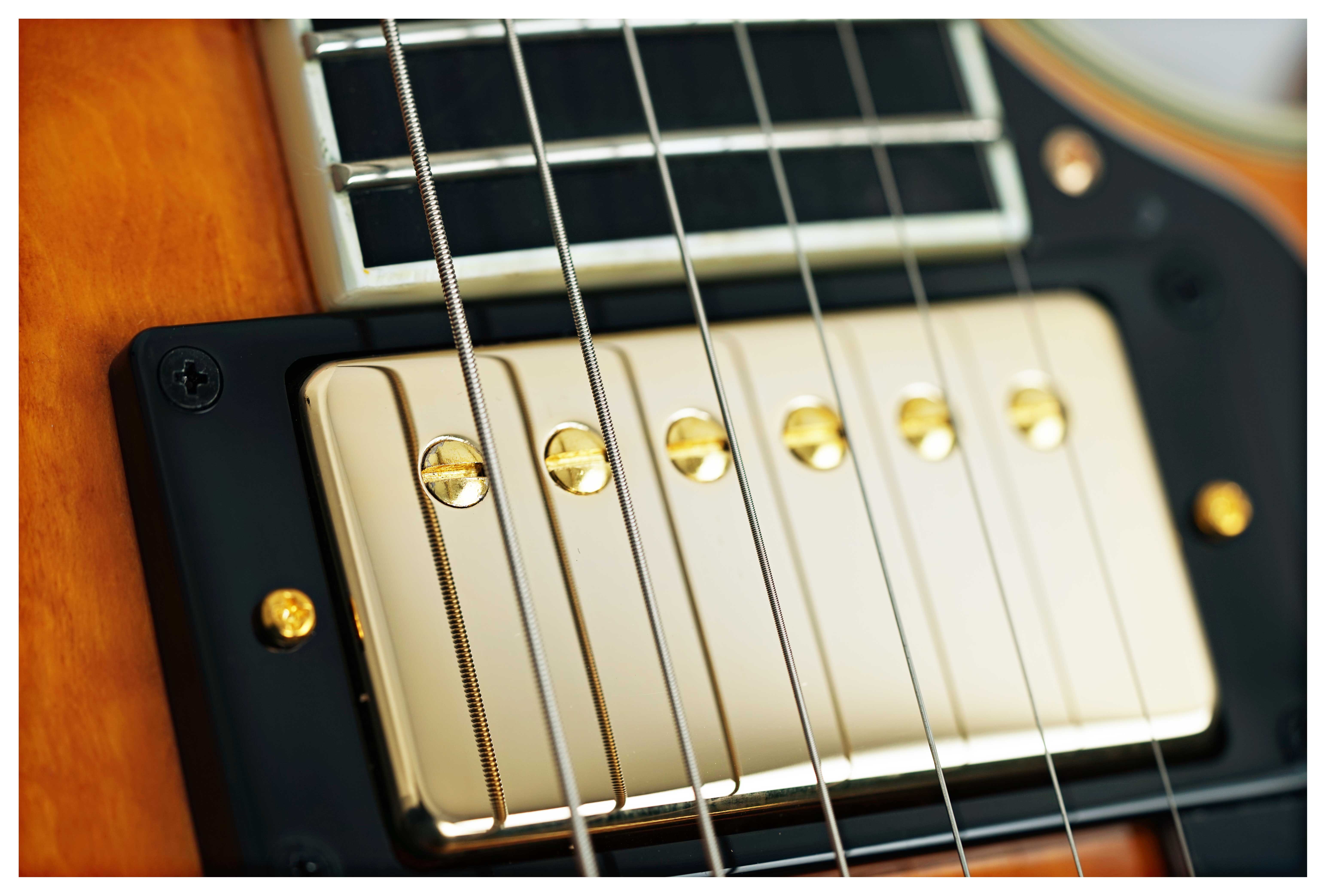 Epiphone Les Paul Custom Quilt Trans Amber