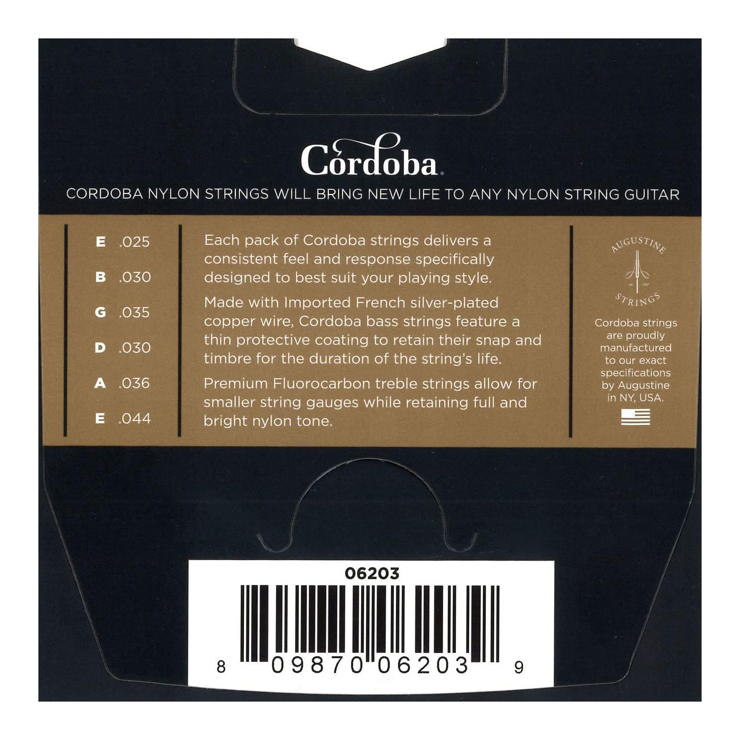 Cordoba Strings Set Guitar Brown - Fusion