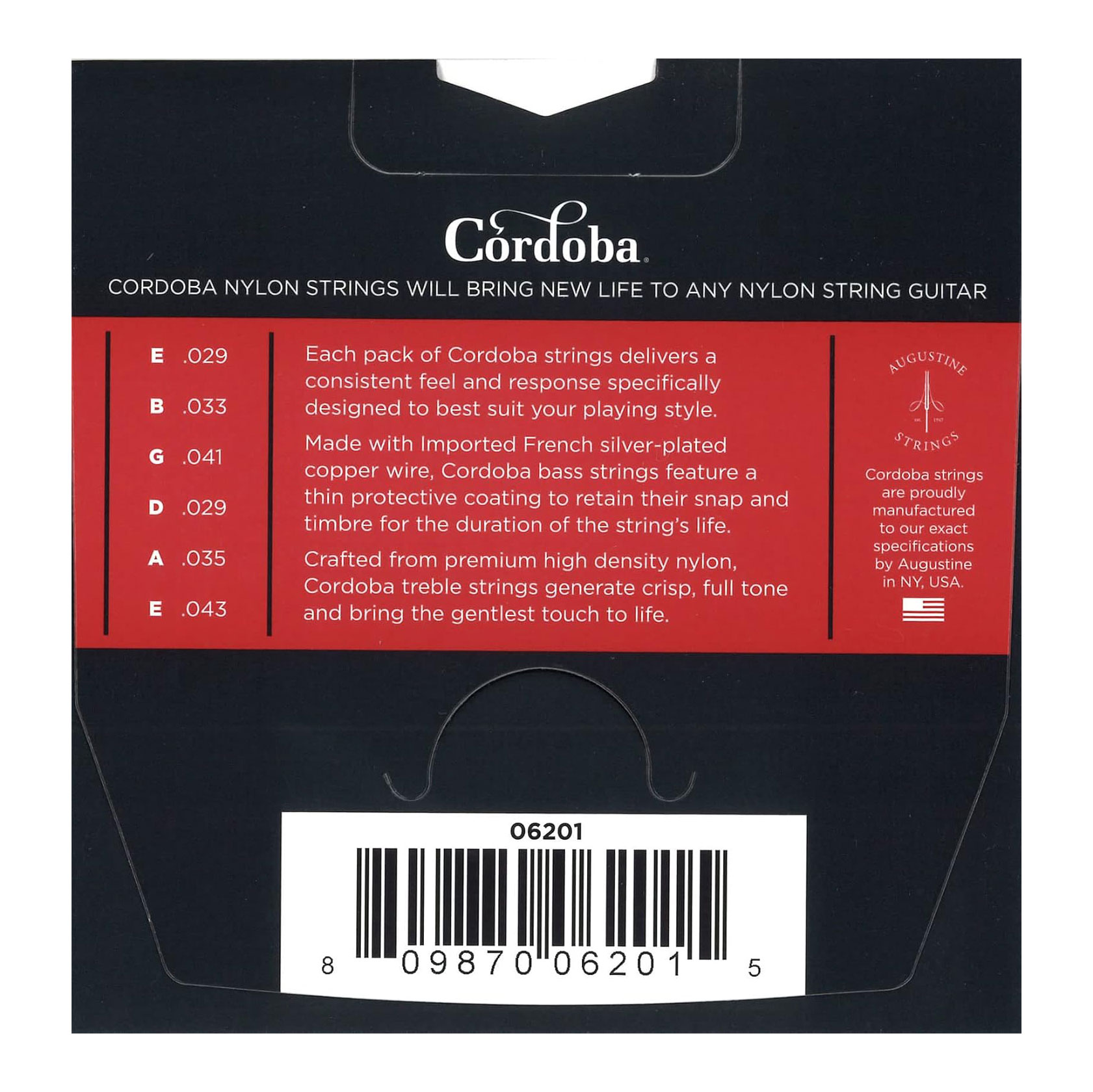 Cordoba Strings Set Guitar Red - Medium