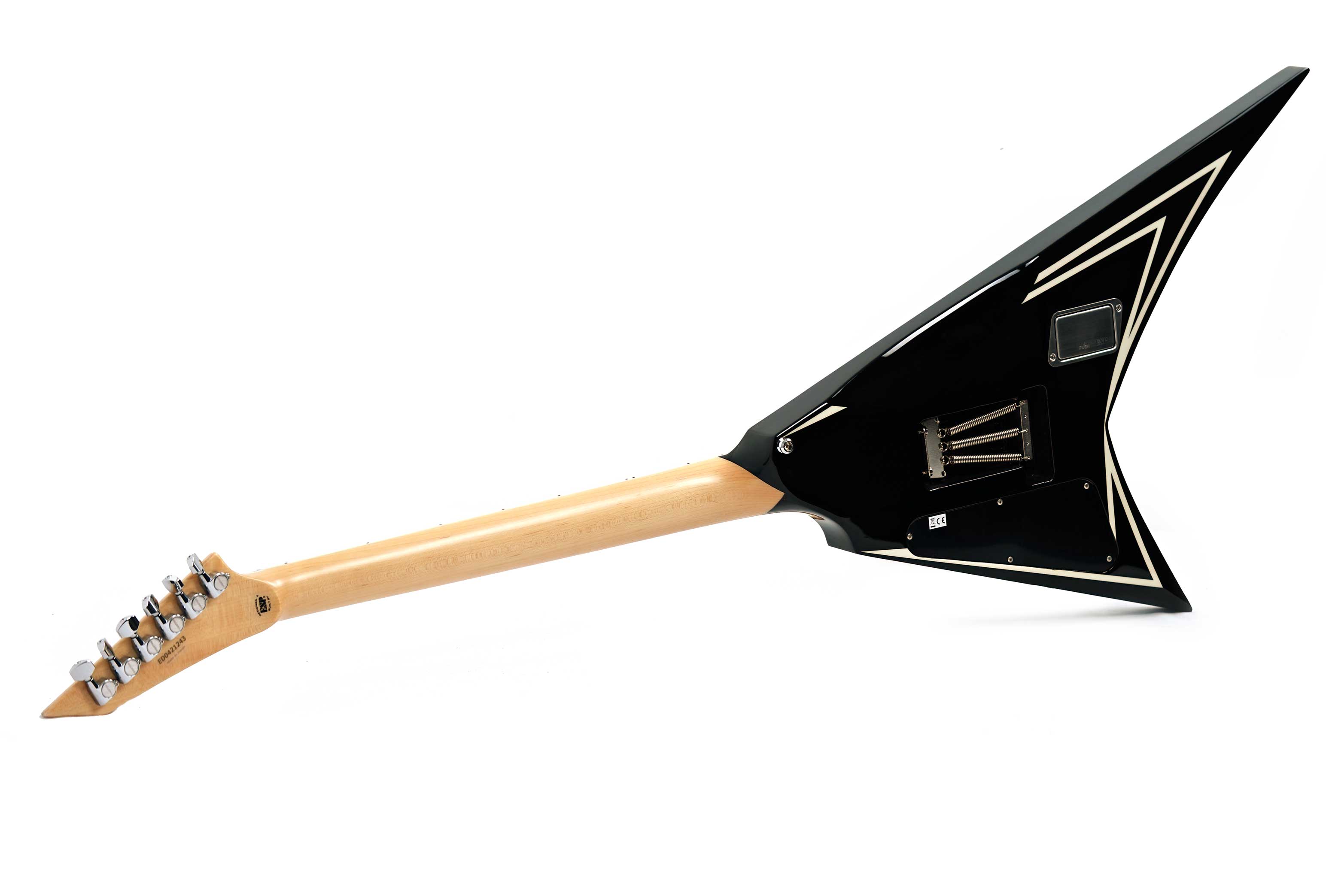 ESP Edwards E-AL-166 Sawtooth Black, White Pinstripes, Alexi Laiho Signature (Ex-Demo) #ED0421243