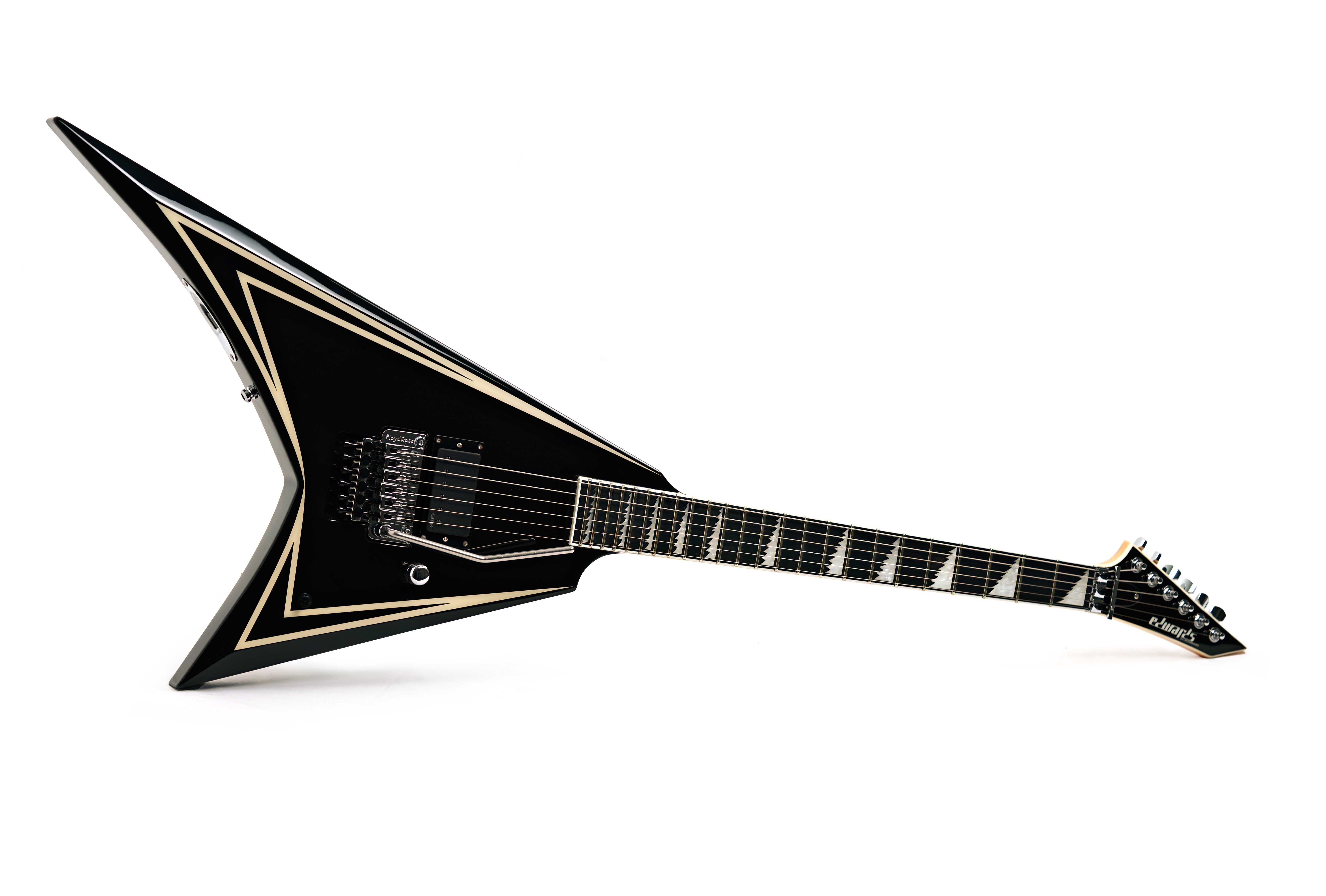 ESP Edwards E-AL-166 Sawtooth Black White Pinstripes Alexi Laiho Signature (Ex-Demo) #ED4080243