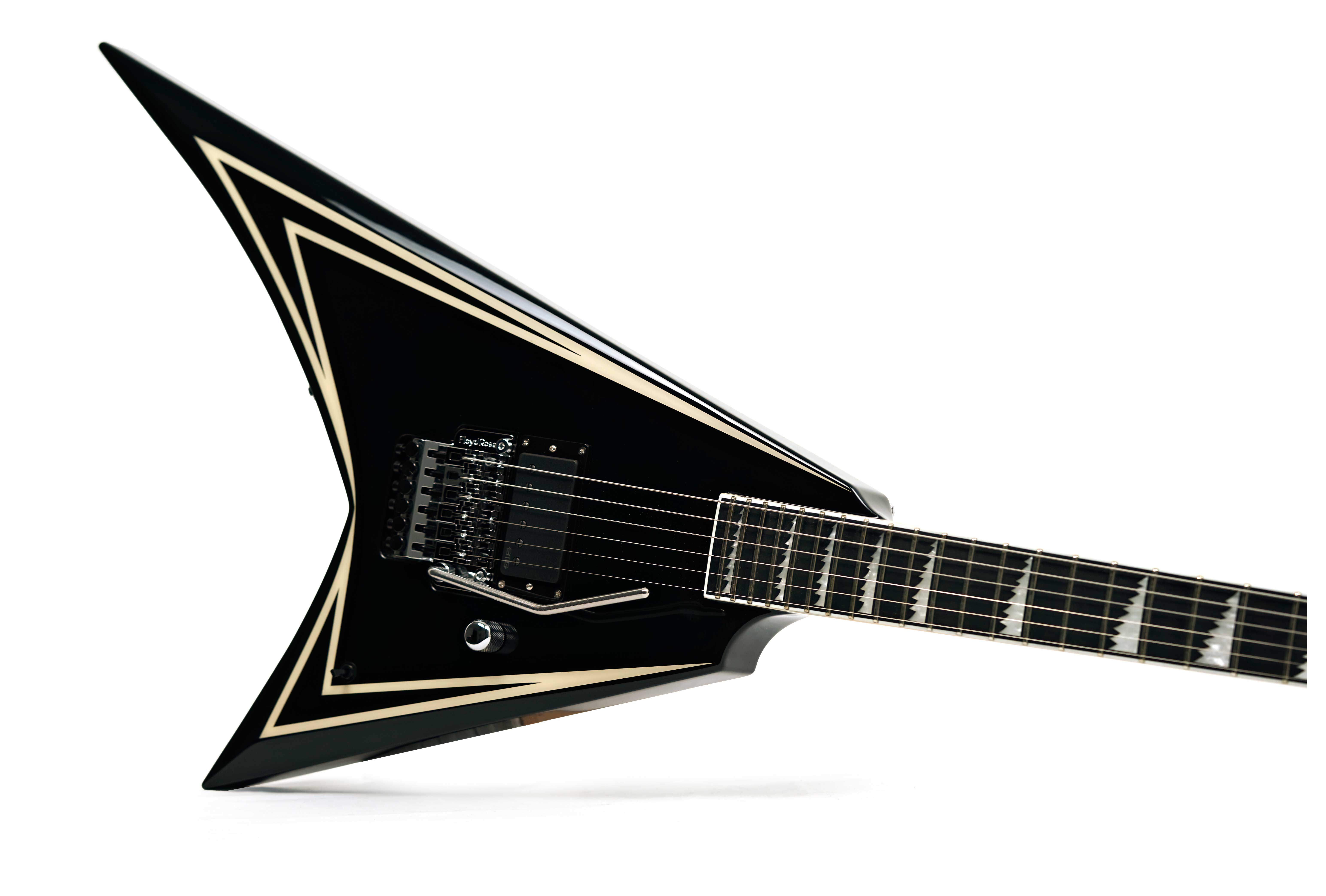 ESP Edwards E-AL-166 Sawtooth Black White Pinstripes Alexi Laiho Signature (Ex-Demo) #ED4080243