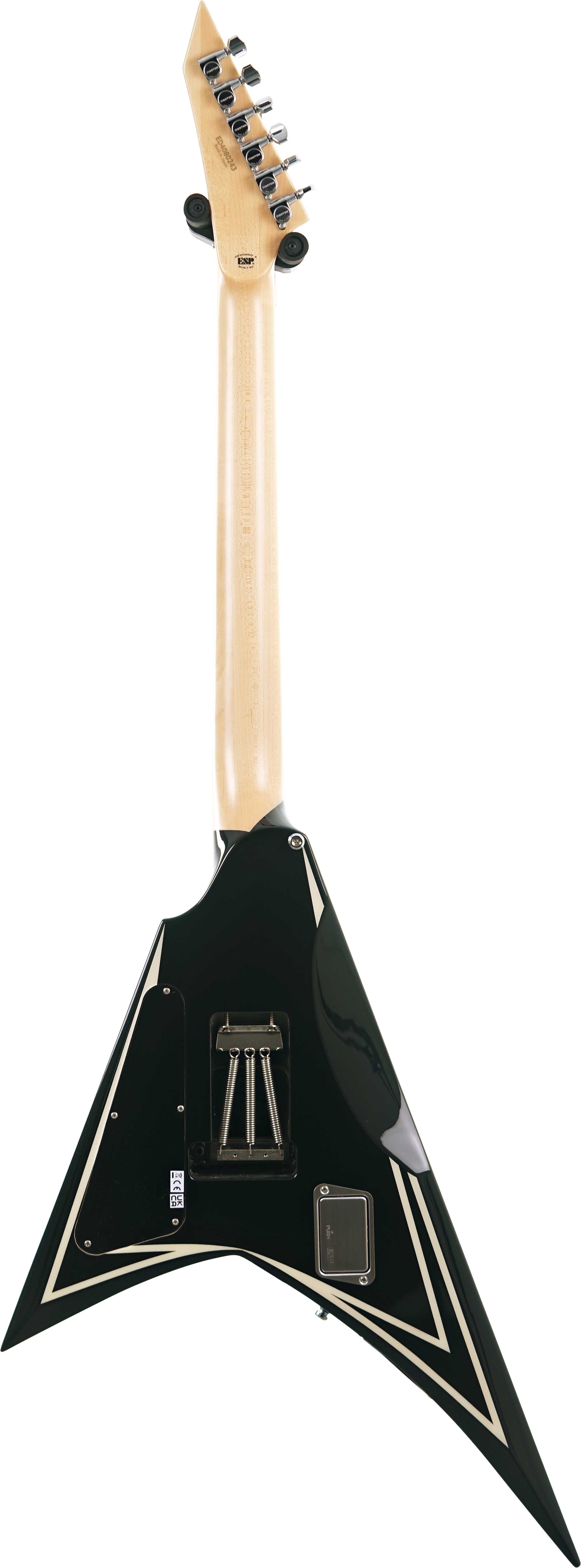 ESP Edwards E-AL-166 Sawtooth Black White Pinstripes Alexi Laiho Signature