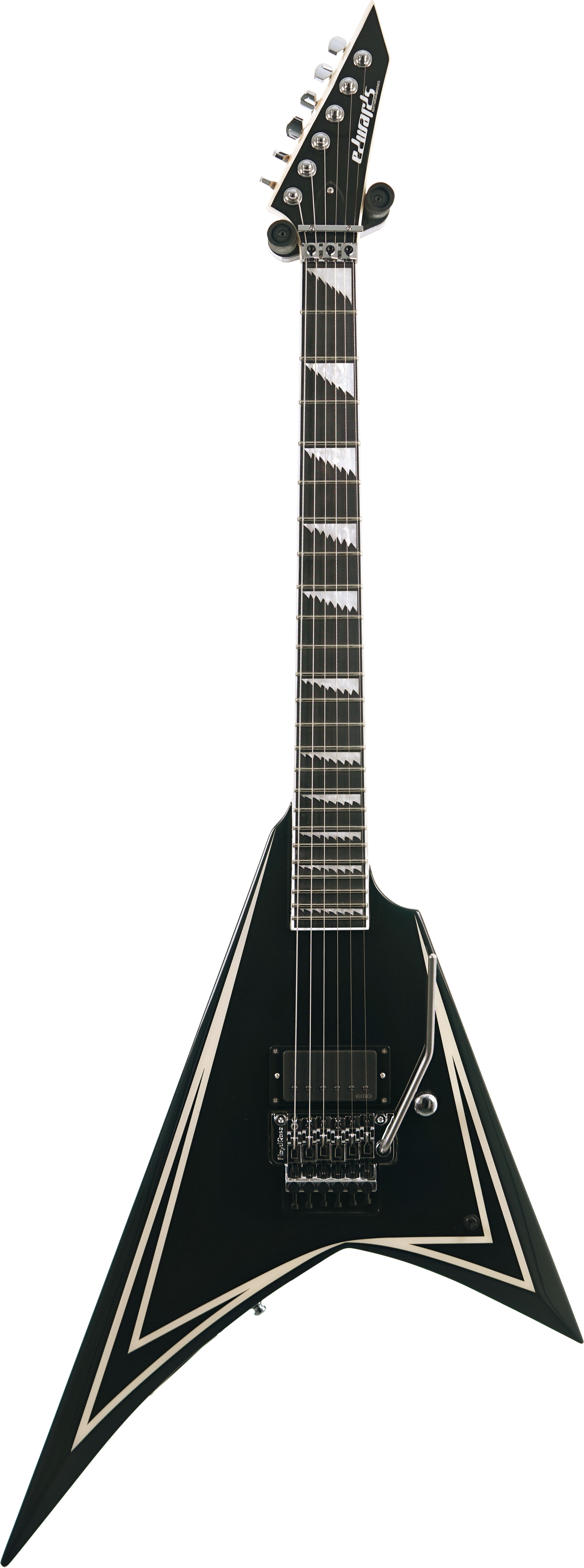 ESP Edwards E-AL-166 Sawtooth Black White Pinstripes Alexi Laiho Signature