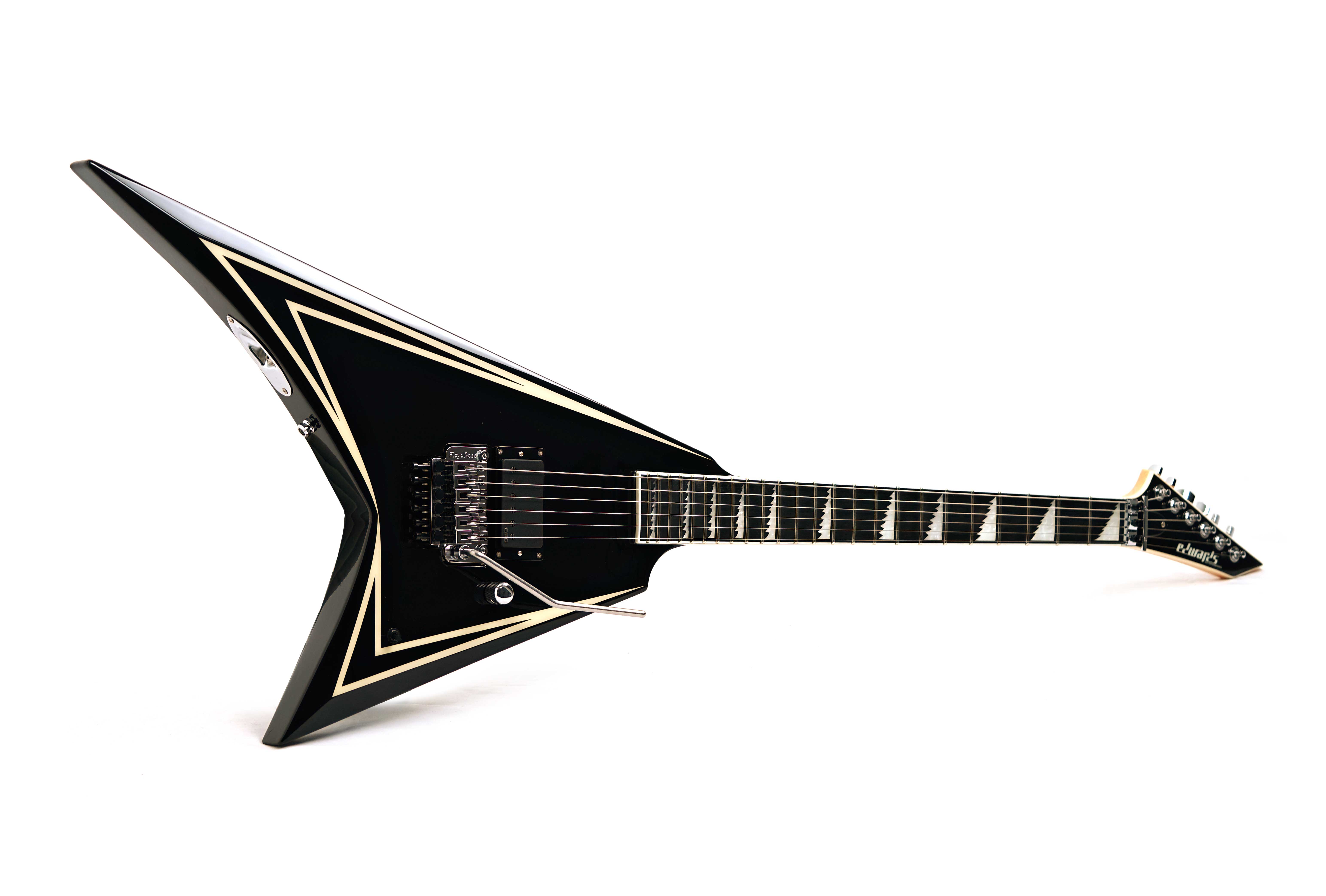 ESP Edwards E-AL-166 Sawtooth Black White Pinstripes Alexi Laiho Signature