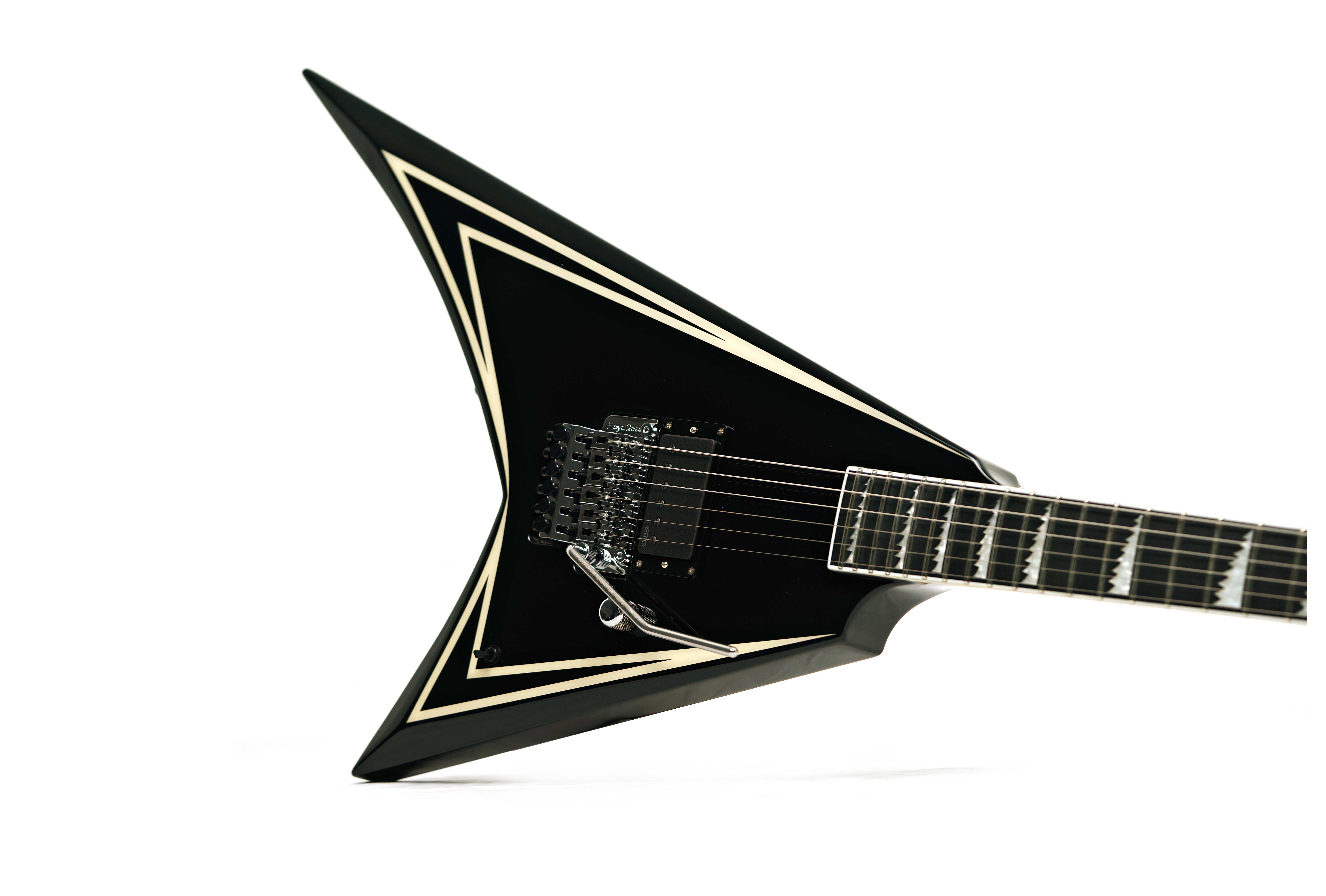 ESP Edwards E-AL-166 Sawtooth Black White Pinstripes Alexi Laiho Signature