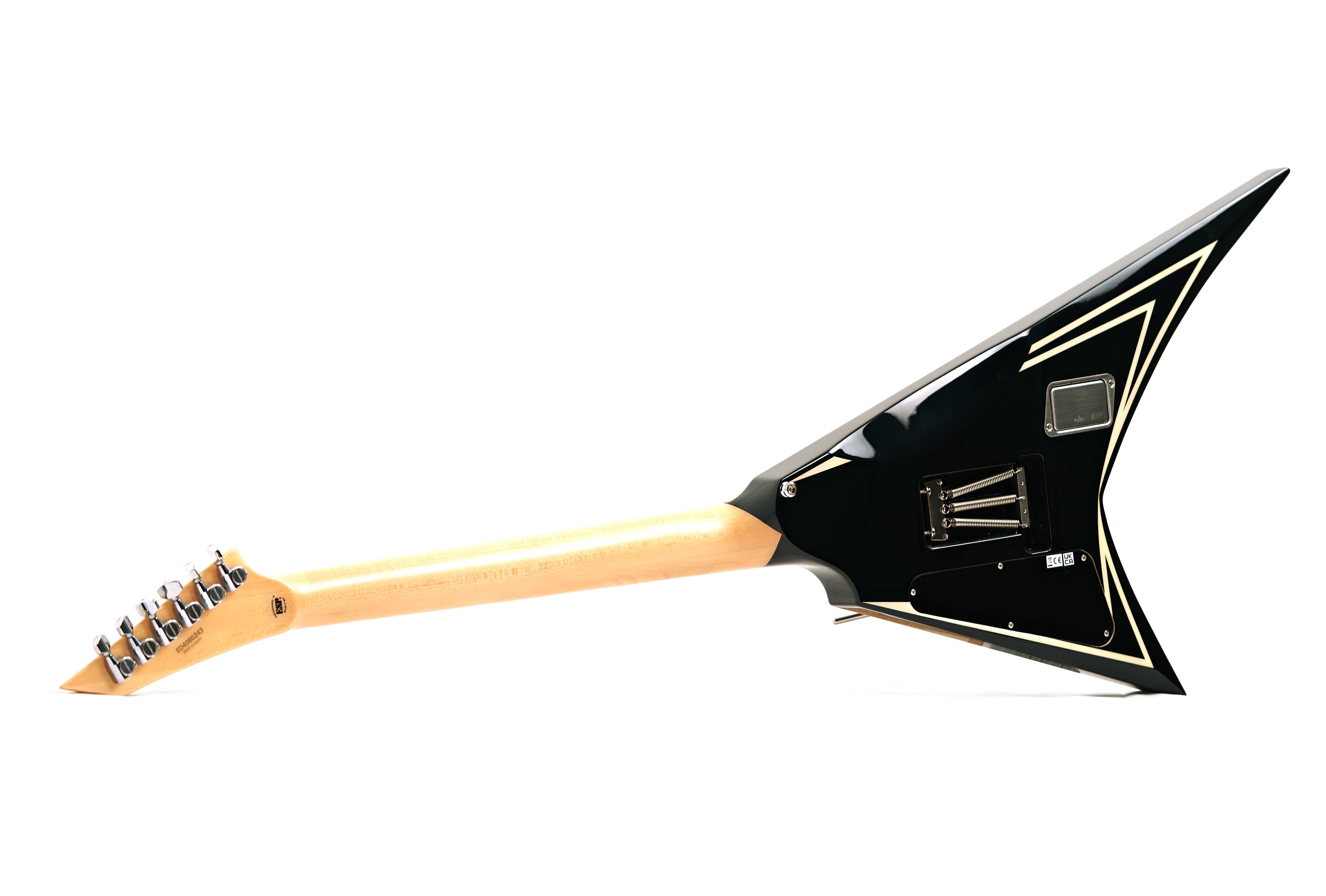 ESP Edwards E-AL-166 Sawtooth Black White Pinstripes Alexi Laiho Signature