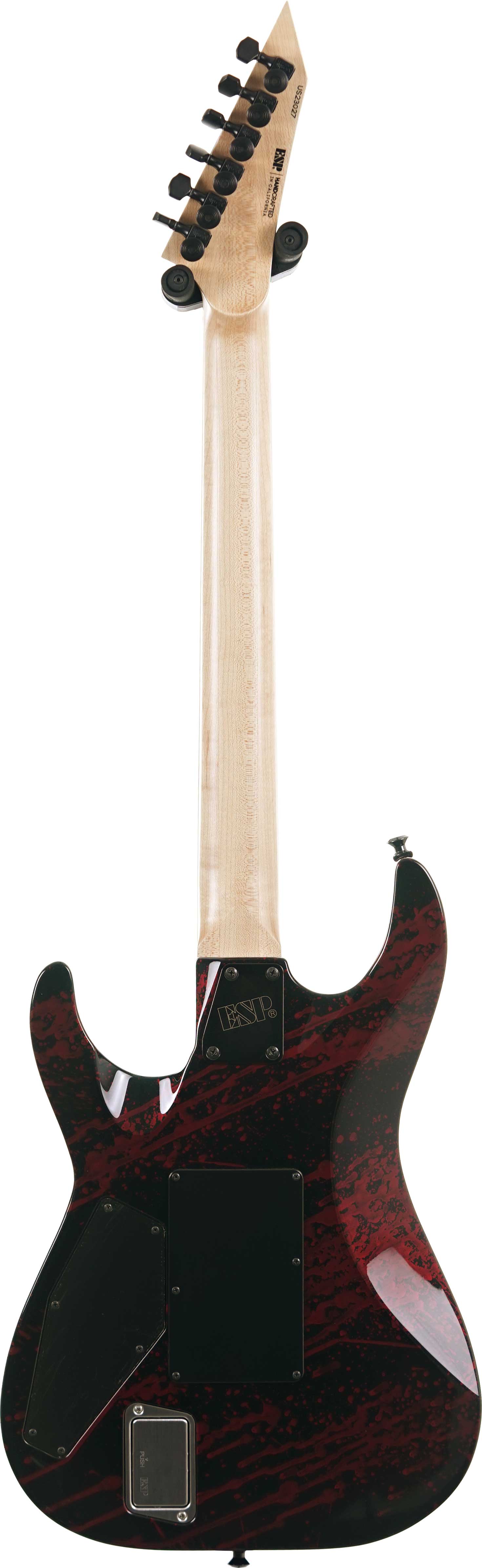 ESP USA M-II FR DX Black Blood Splatter