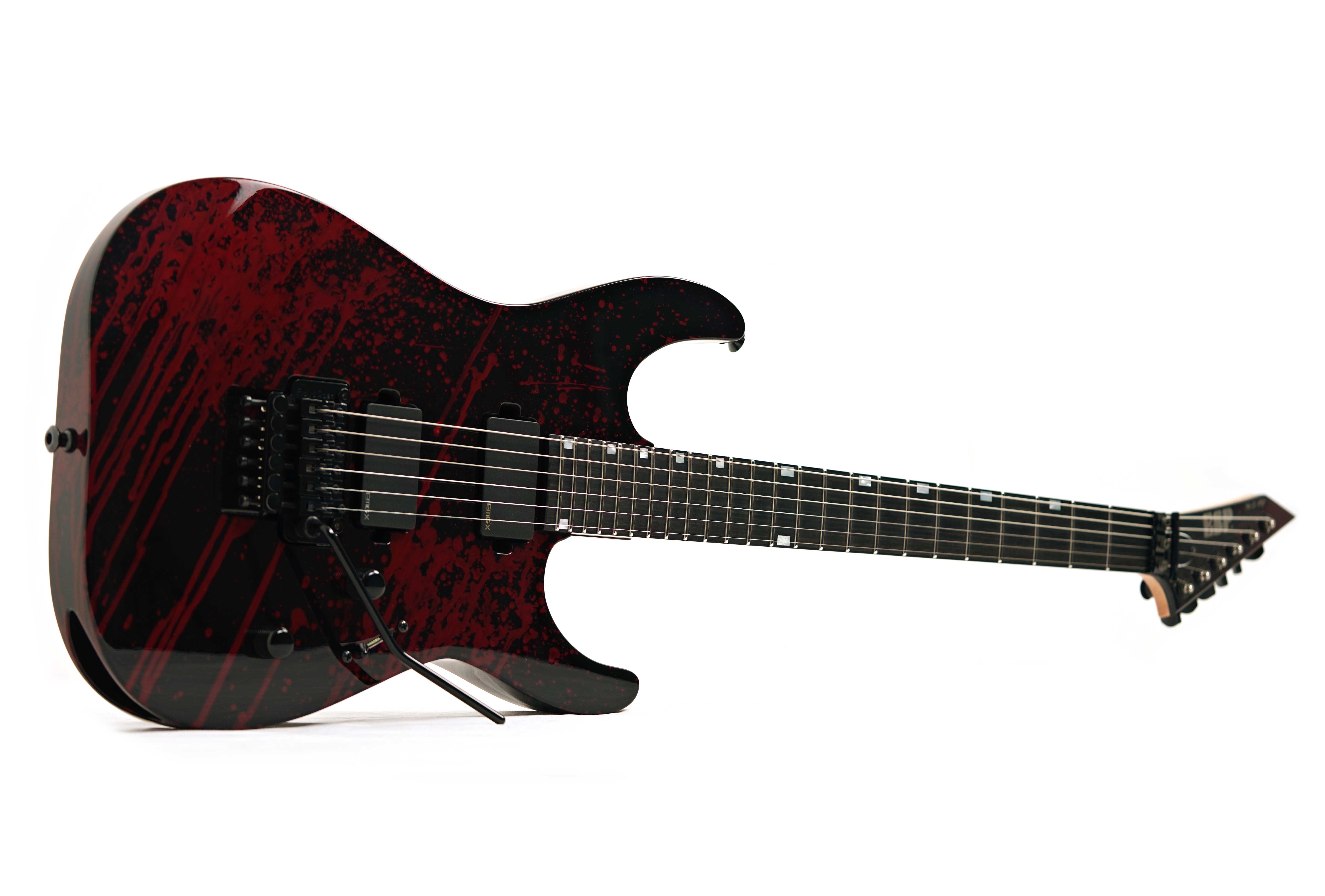 ESP USA M-II FR DX Black Blood Splatter