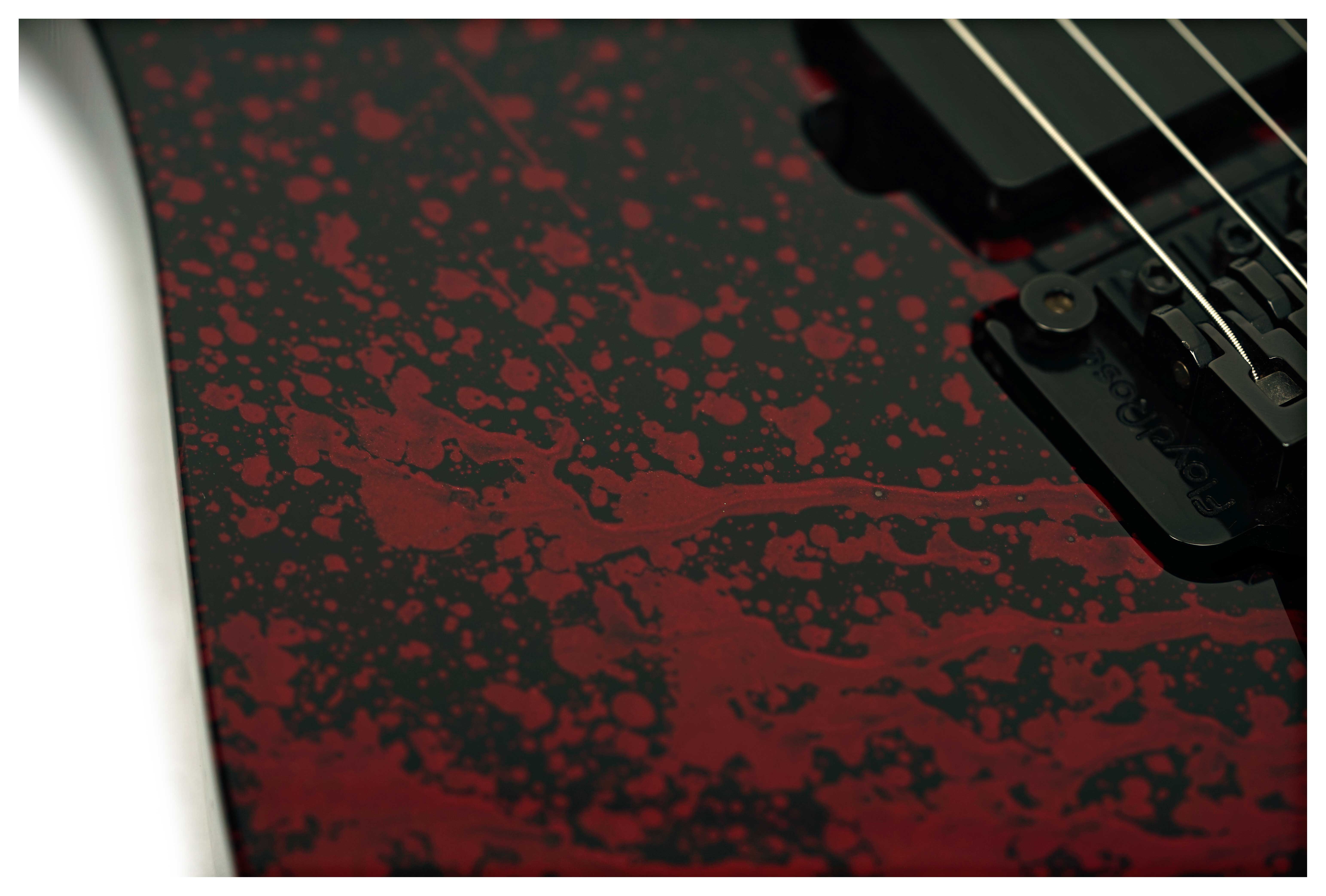 ESP USA M-II FR DX Black Blood Splatter