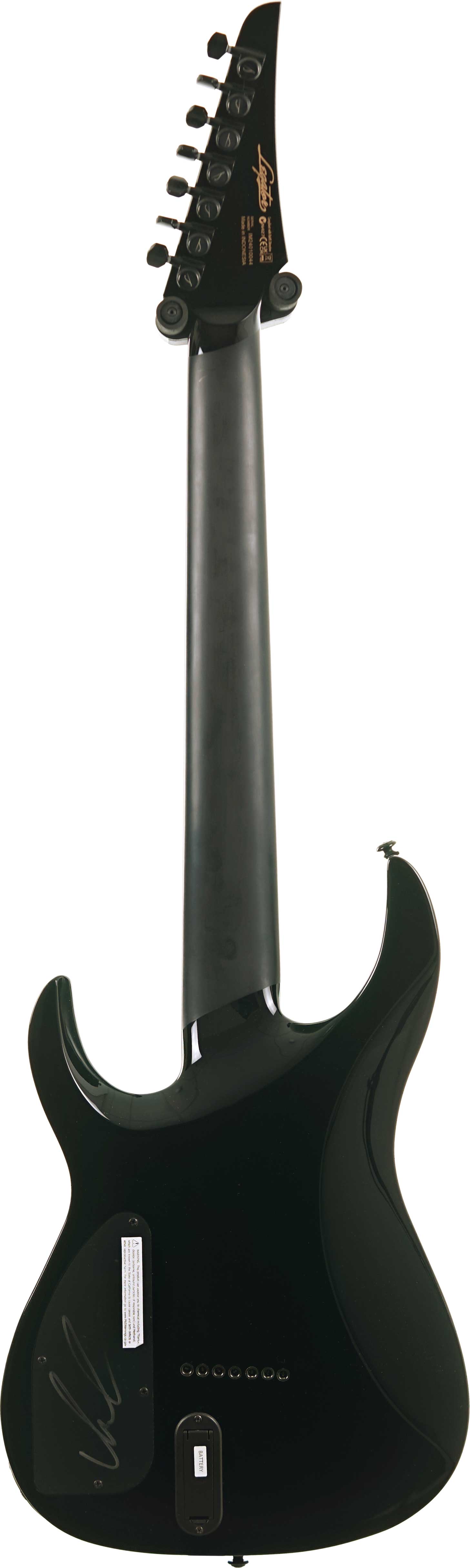 Legator Ninja N7CS-BLK Alex Terrible Signature Blood / Black