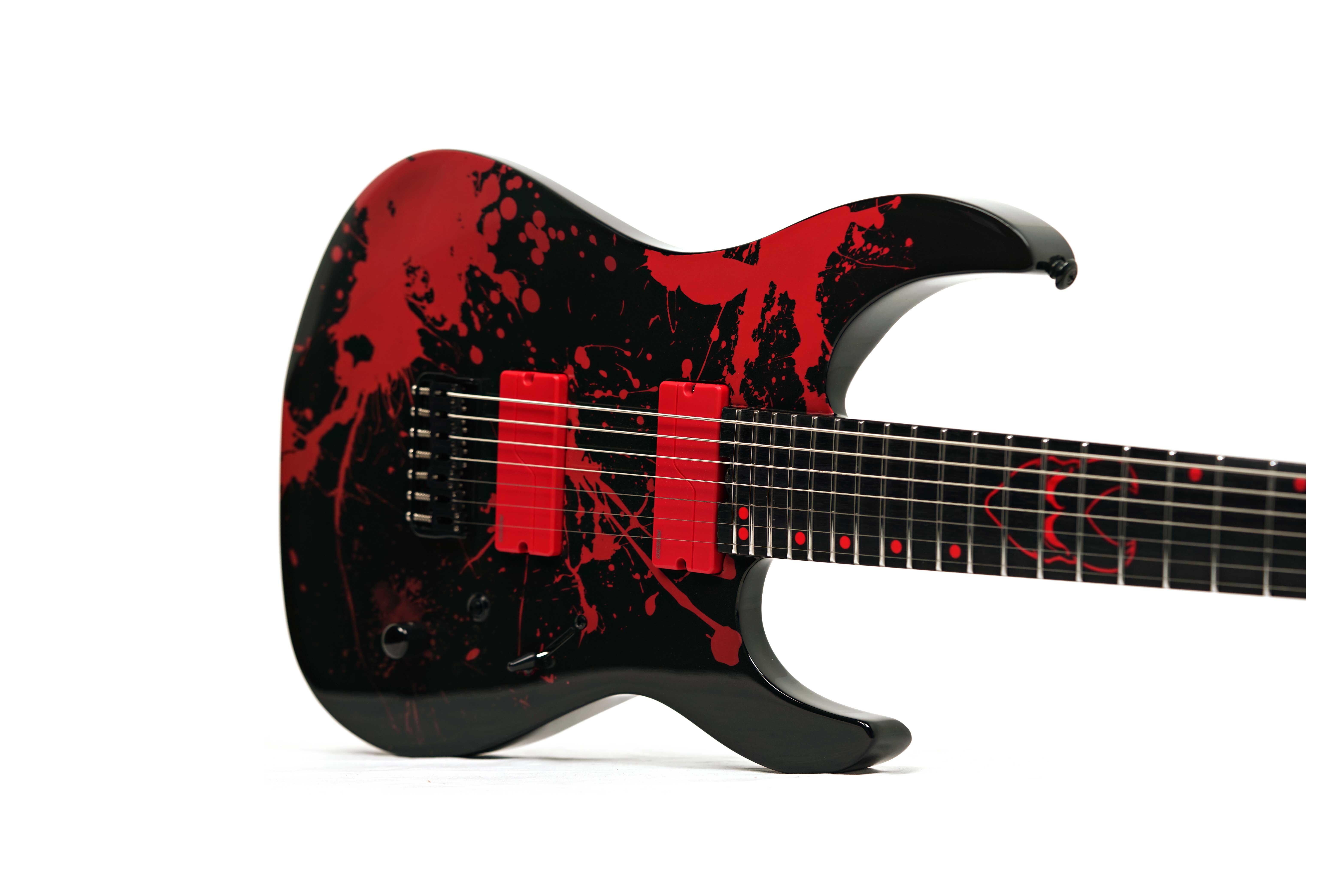Legator Ninja N7CS-BLK Alex Terrible Signature Blood / Black