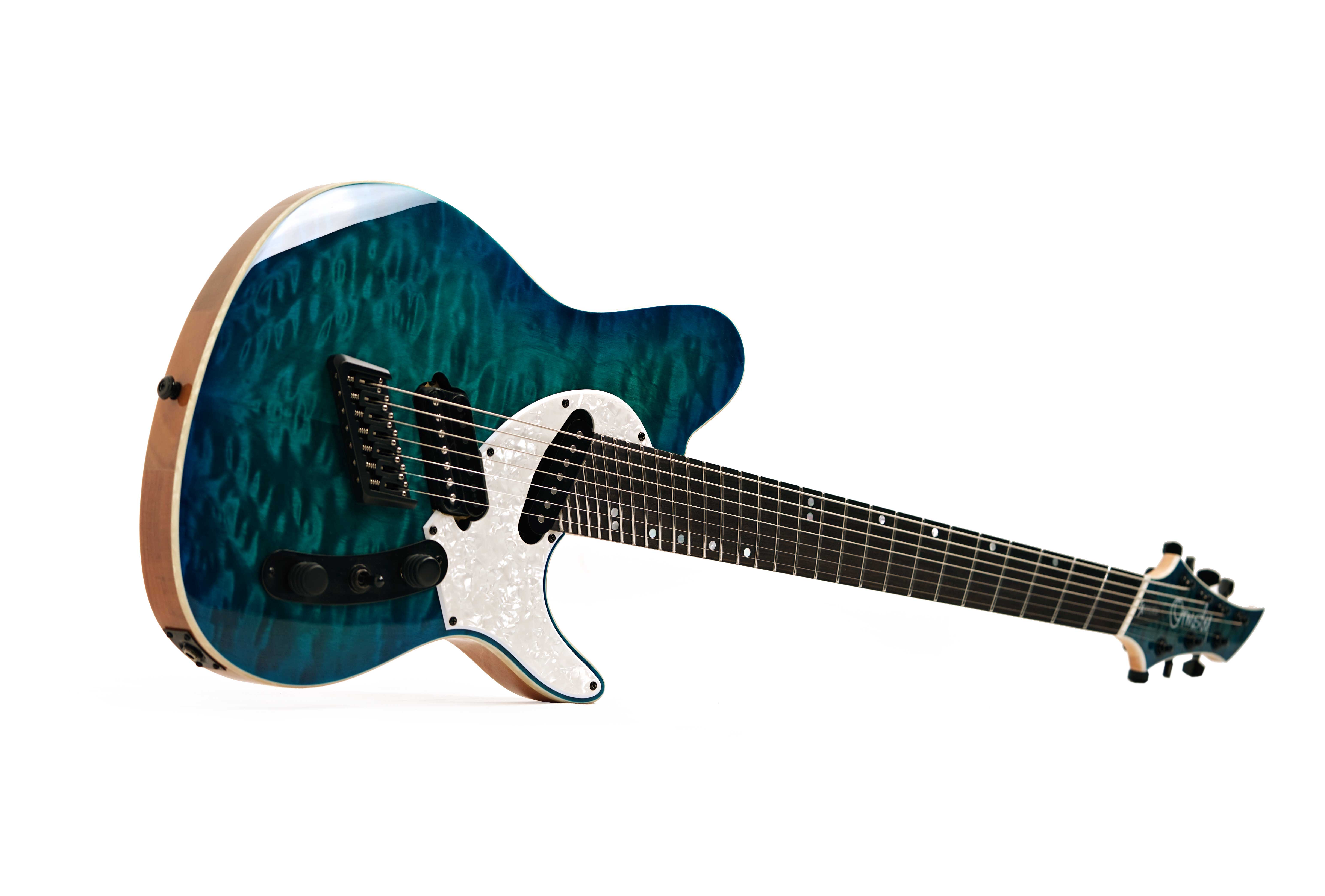 Ormsby TX GTR 7 Exotic Aqua Burst Run 15 (Ex-Demo) #GTR07280