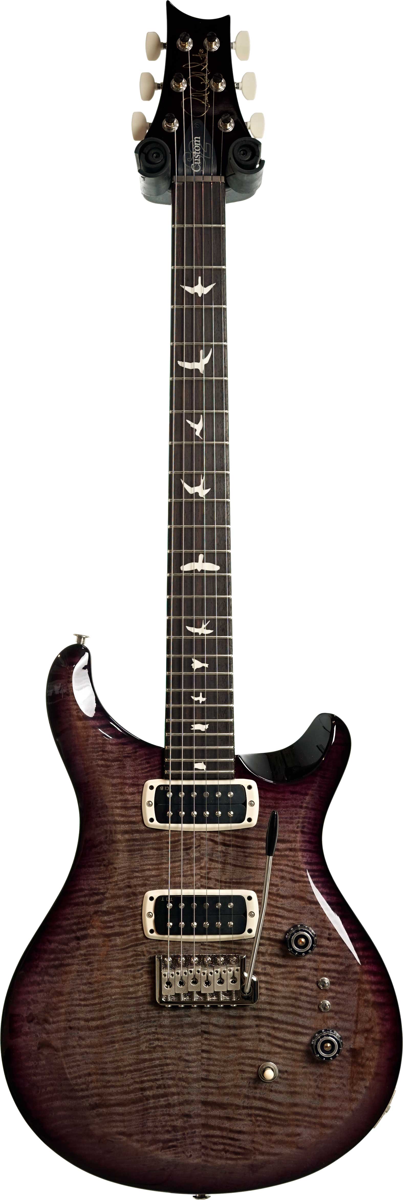 PRS S2 Custom 24-08 Faded Grey Black Purple Burst #S2087179