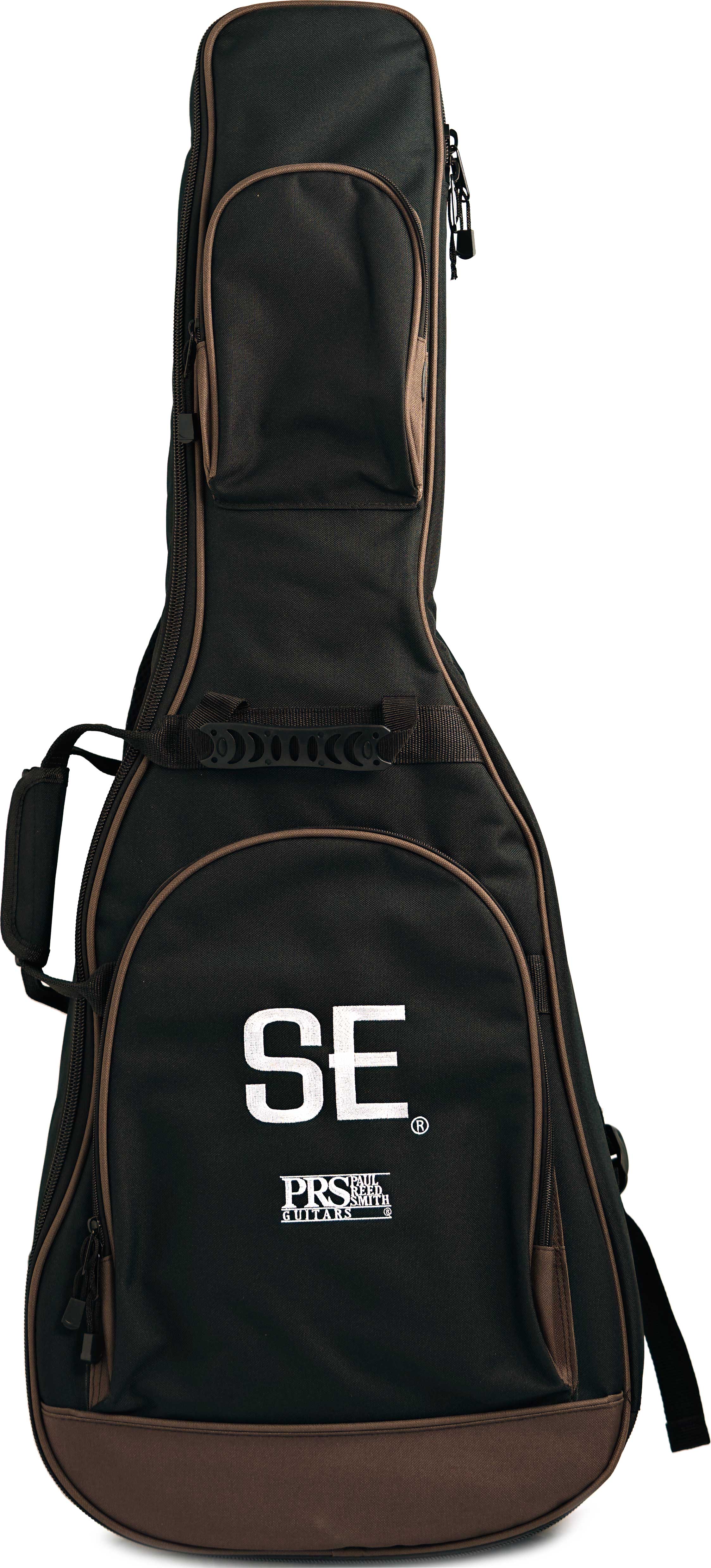 PRS SE P20E Parlour Gloss Black Top Black Doghair Back and Sides