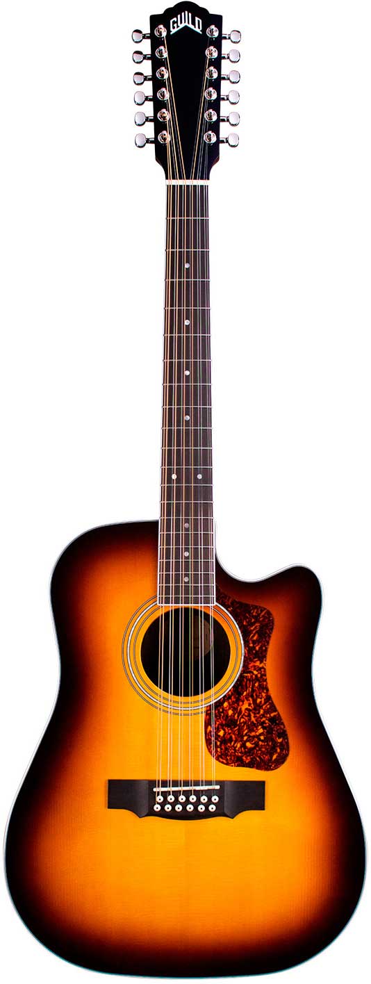 Guild D-2612CE 12 String Deluxe Archback Antique Burst