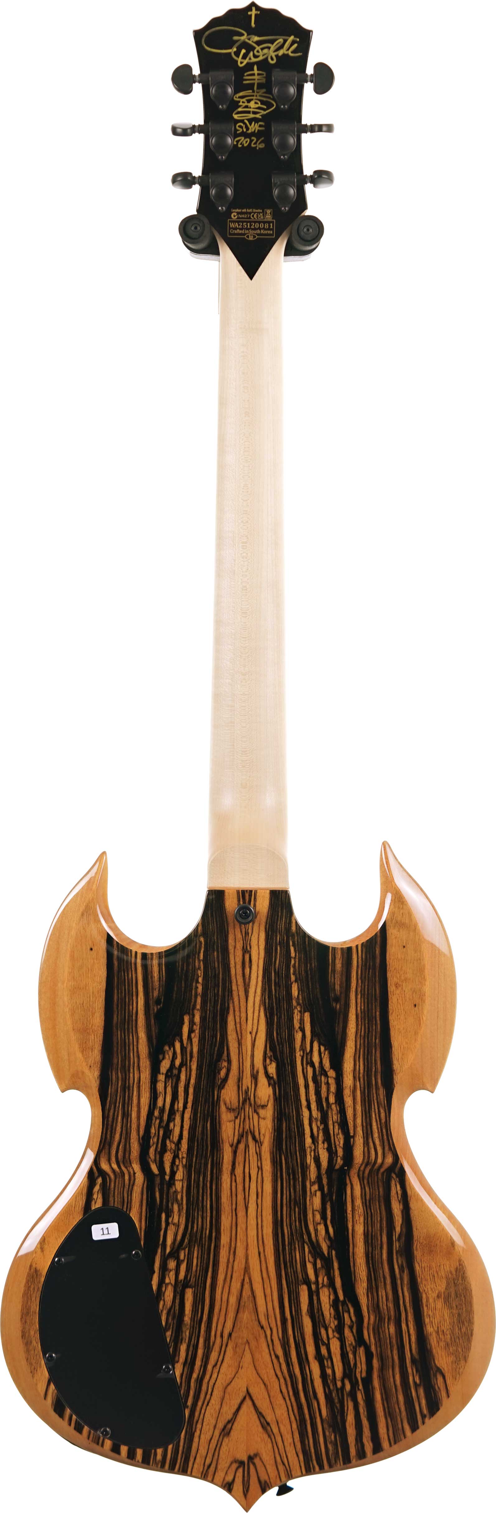 Wylde Audio Barbarian Pale Moon Ebony Signed by Zakk Wylde #WA25120081