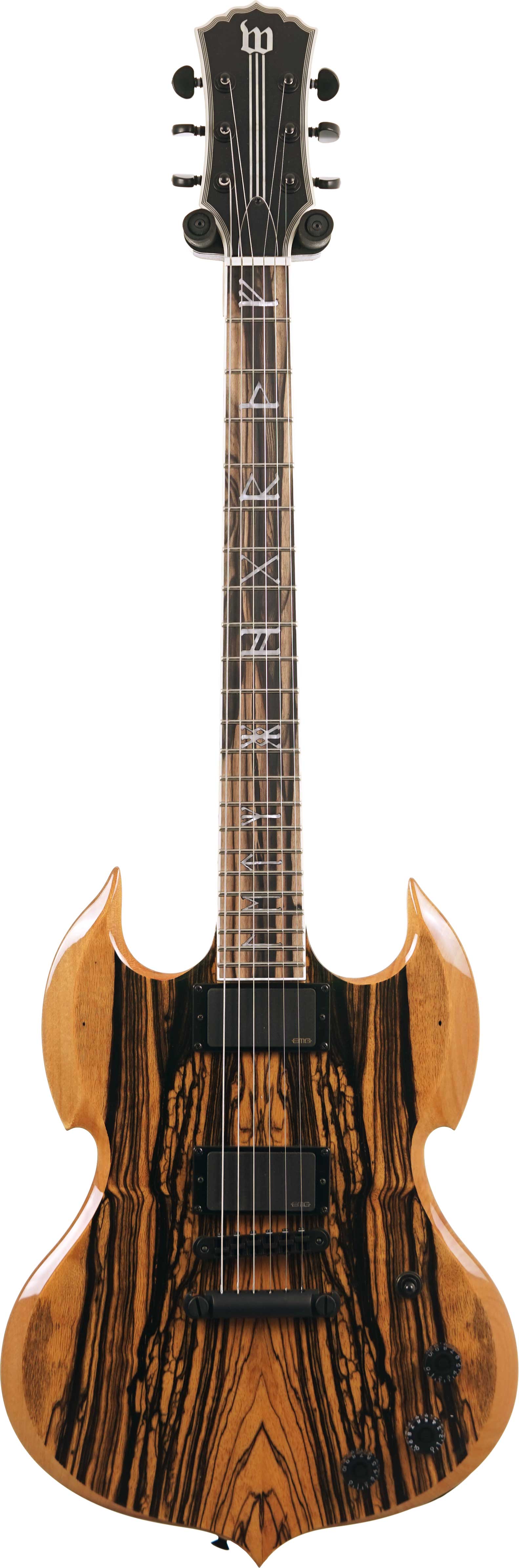 Wylde Audio Barbarian Pale Moon Ebony Signed by Zakk Wylde #WA25120081