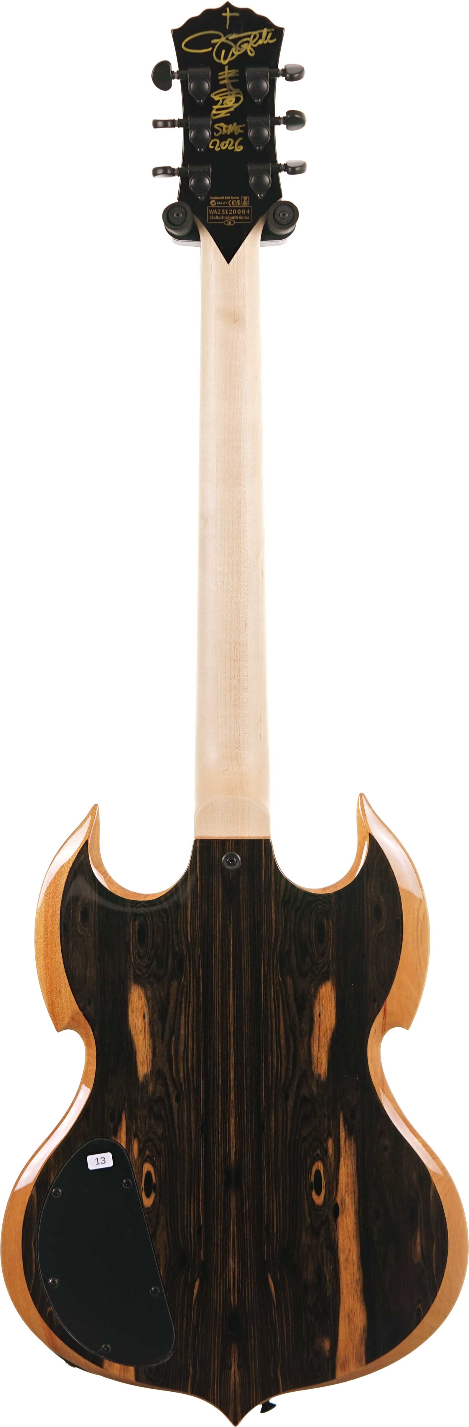 Wylde Audio Barbarian Pale Moon Ebony Signed by Zakk Wylde #WA25120084