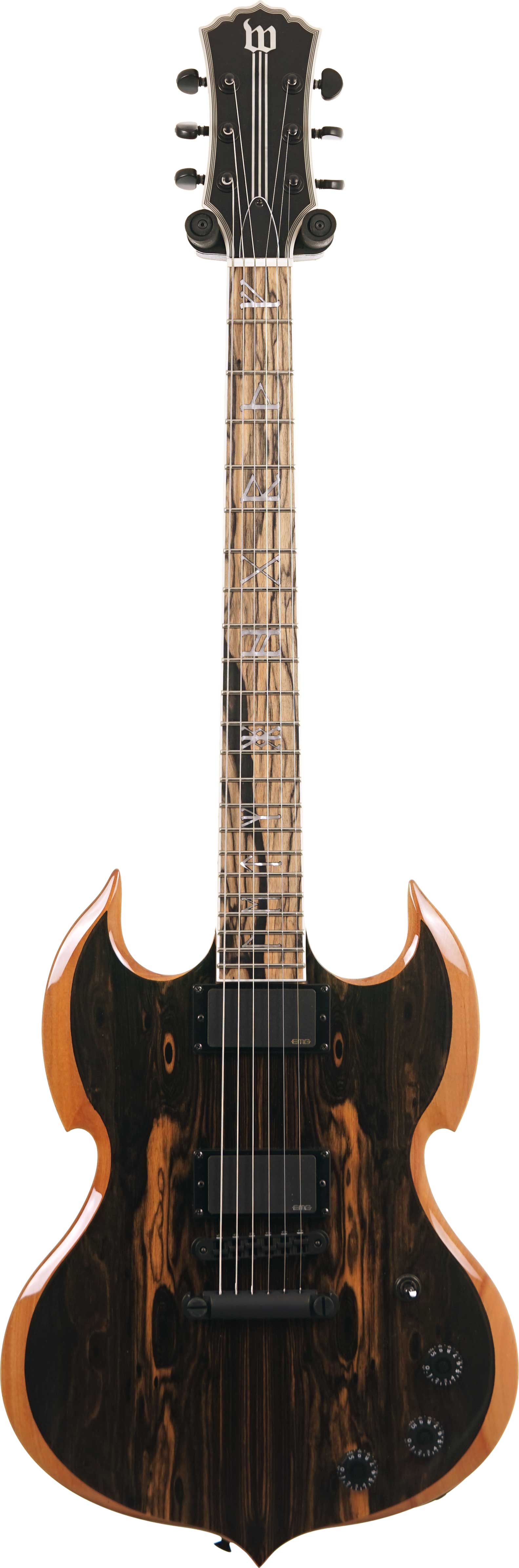 Wylde Audio Barbarian Pale Moon Ebony Signed by Zakk Wylde #WA25120084