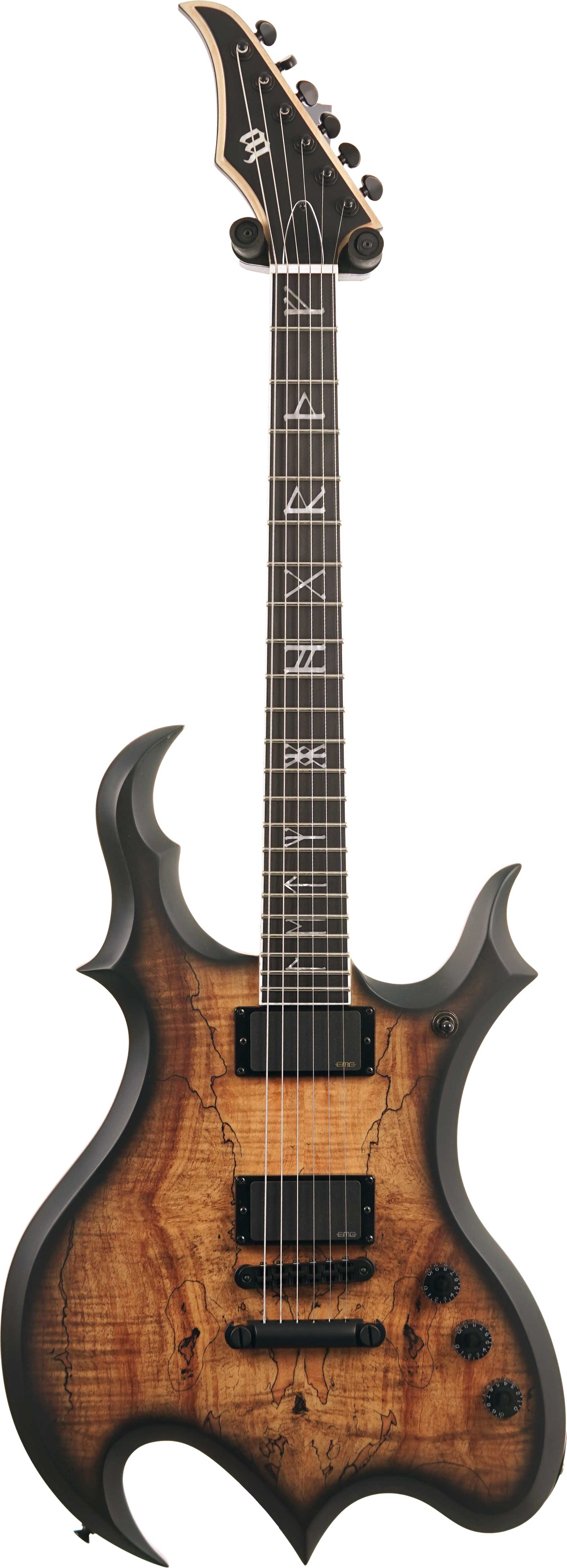 Wylde Audio Wrathmaker Spalted Maple Black Burst Signed by Zakk Wylde #WA25090077