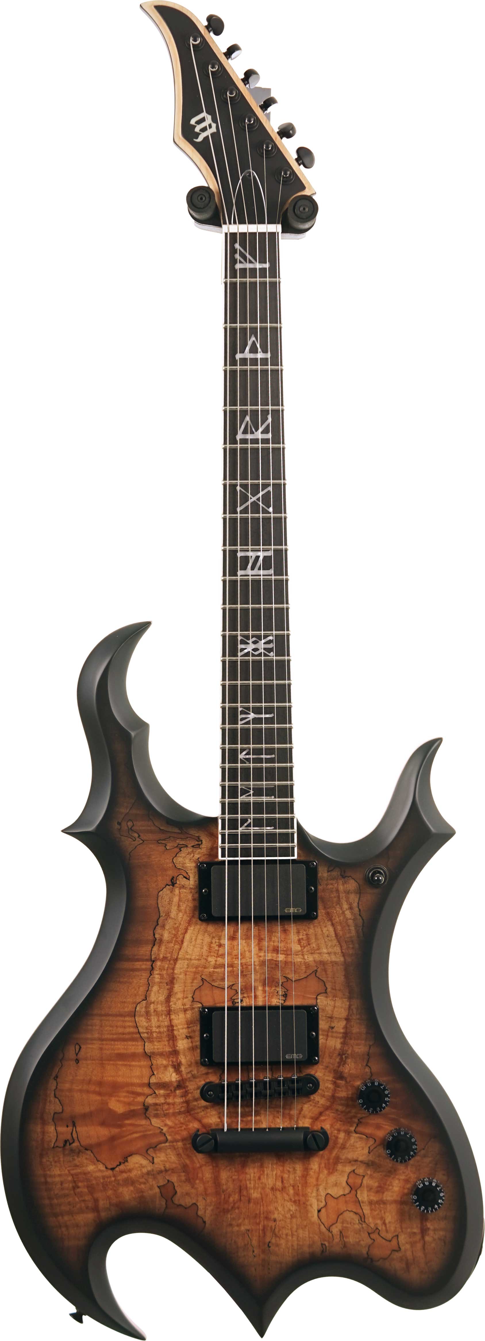 Wylde Audio Wrathmaker Spalted Maple Black Burst Signed by Zakk Wylde #WA25090057
