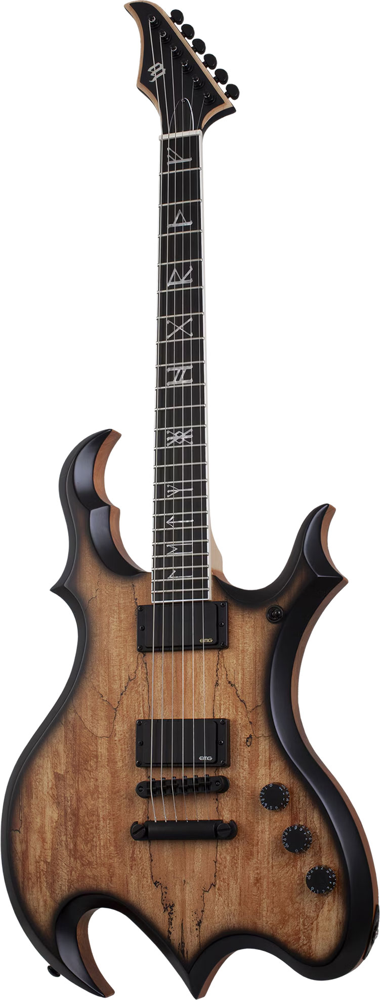 Wylde Audio Wrathmaker Spalted Maple Black Burst