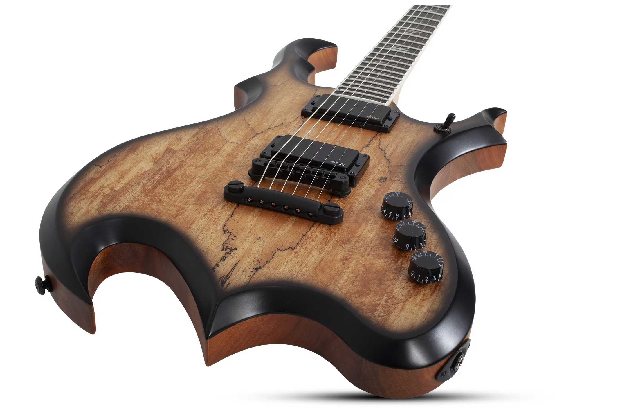 Wylde Audio Wrathmaker Spalted Maple Black Burst