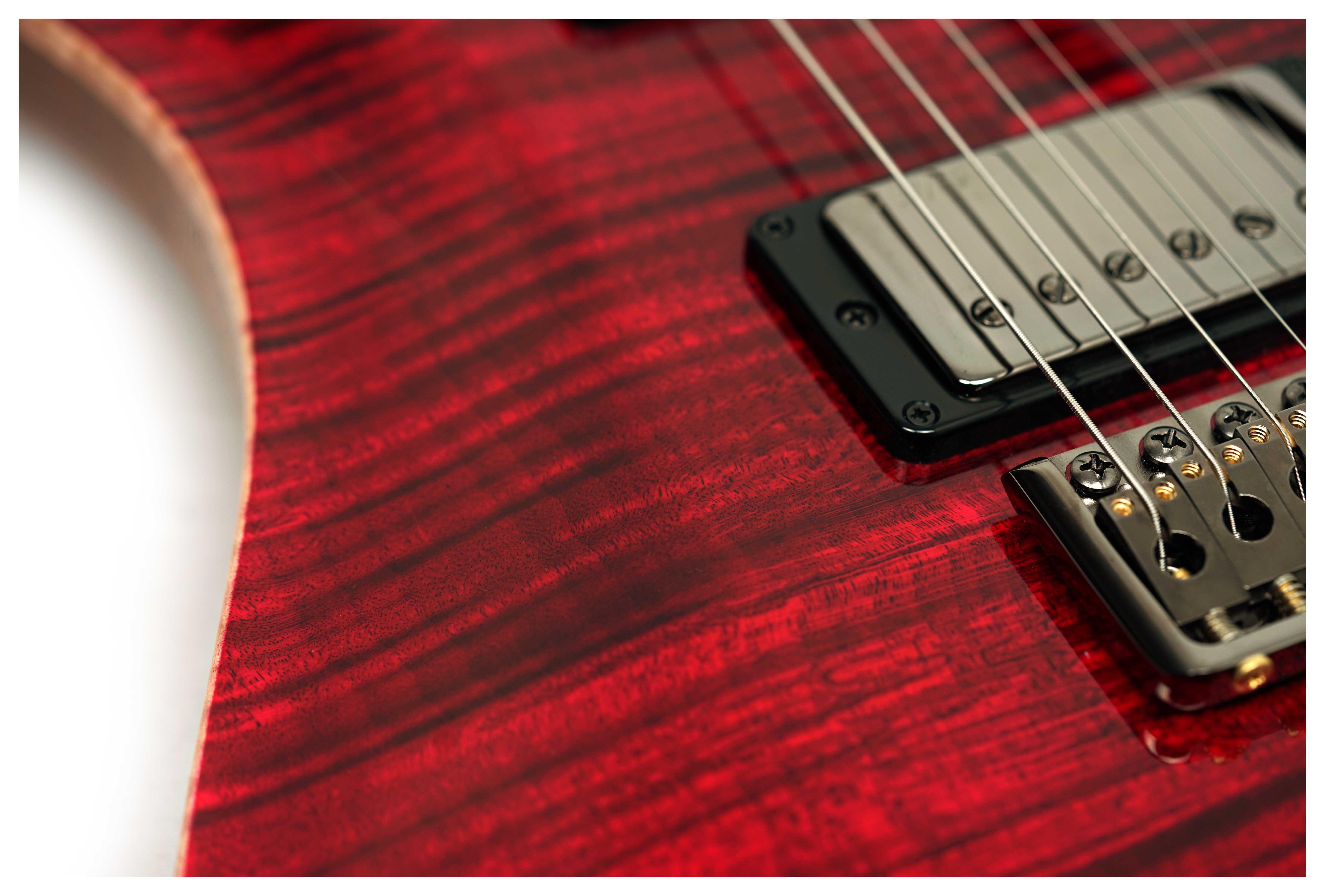 PRS Wood Library Custom 24 10 Top Red Tiger Eye #0423661