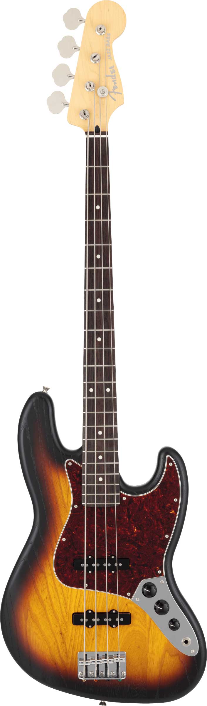 Fender Made in Japan Limited Jazz Bass Raw Ash 3 Colour Sunburst Rosewood Fingerboard