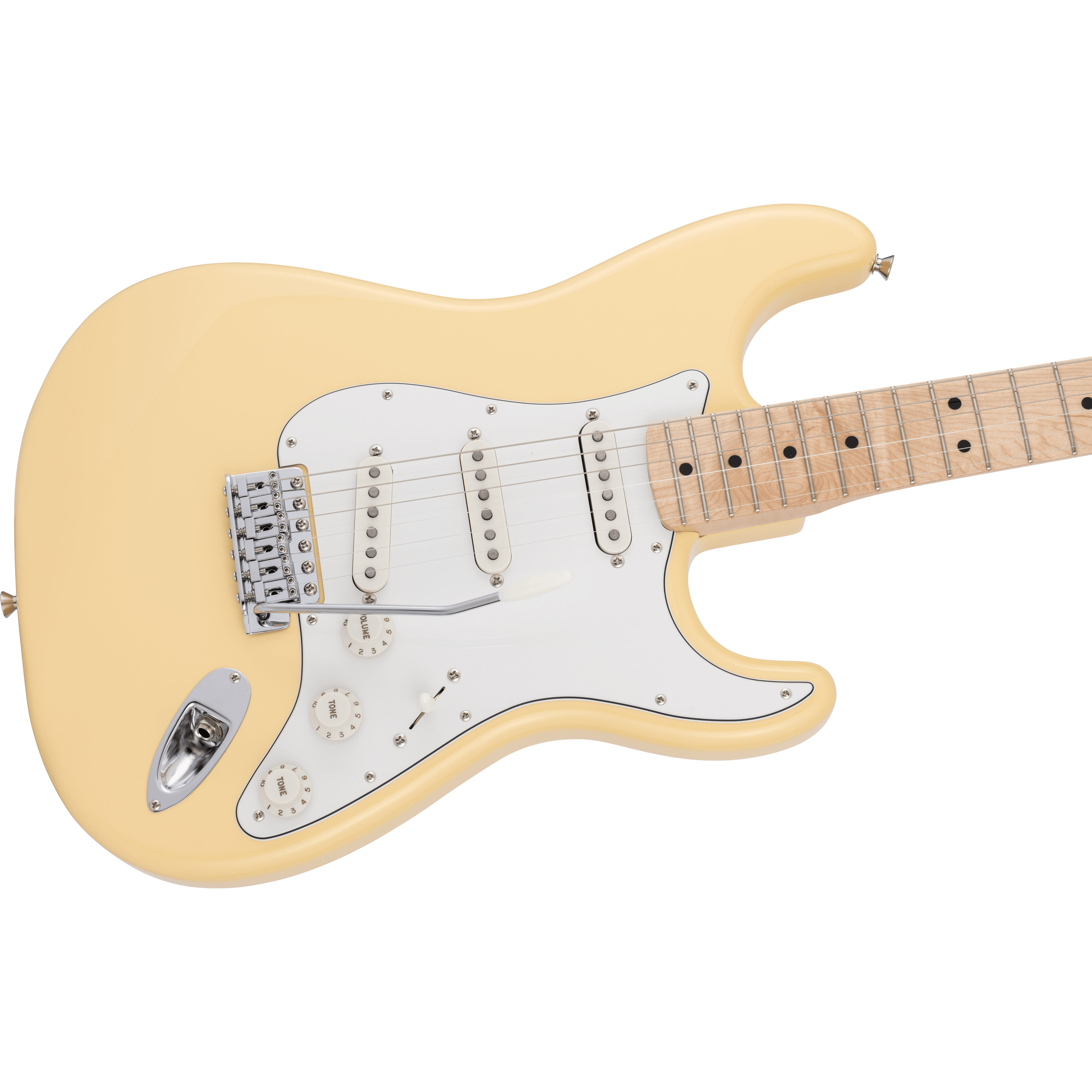 Fender Made In Japan Traditional 70s Stratocaster Vintage White Maple Fingerboard