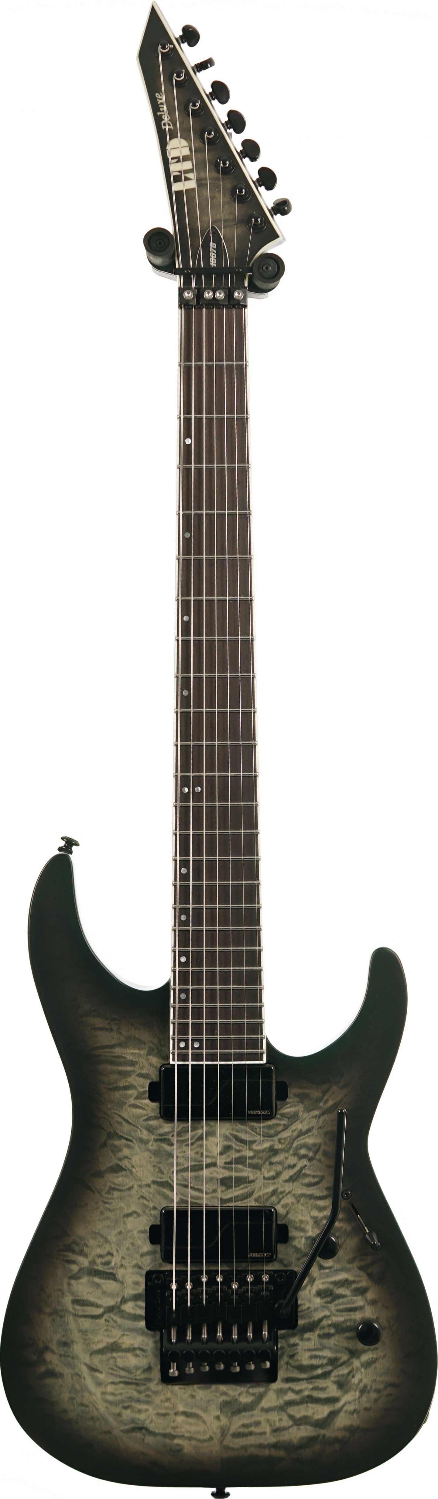 ESP LTD M-1007 Baritone Quilted Maple Charcoal Burst Satin (Ex-Demo) #W24032361