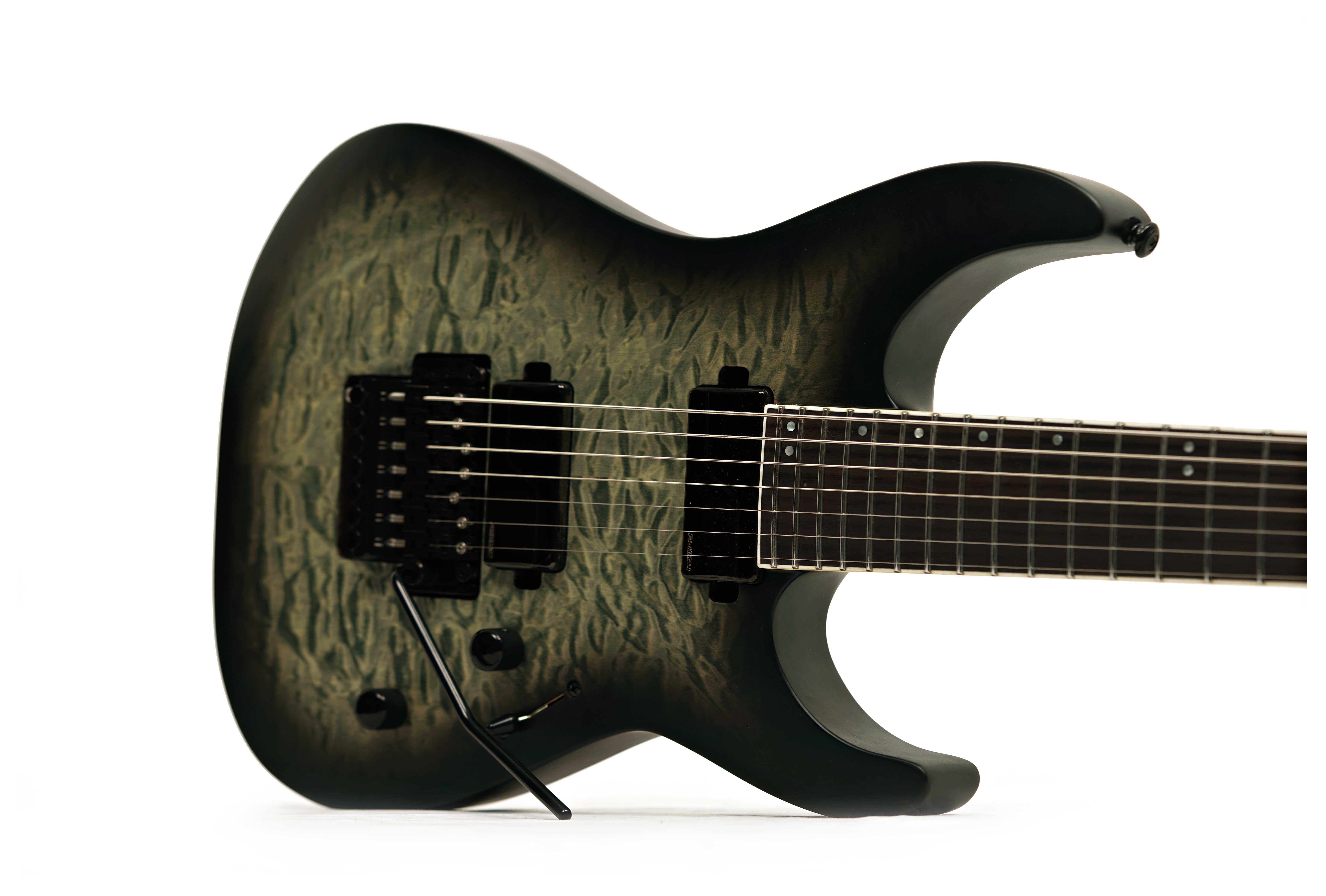 ESP LTD M-1007 Baritone Quilted Maple Charcoal Burst Satin (Ex-Demo) #W24032361