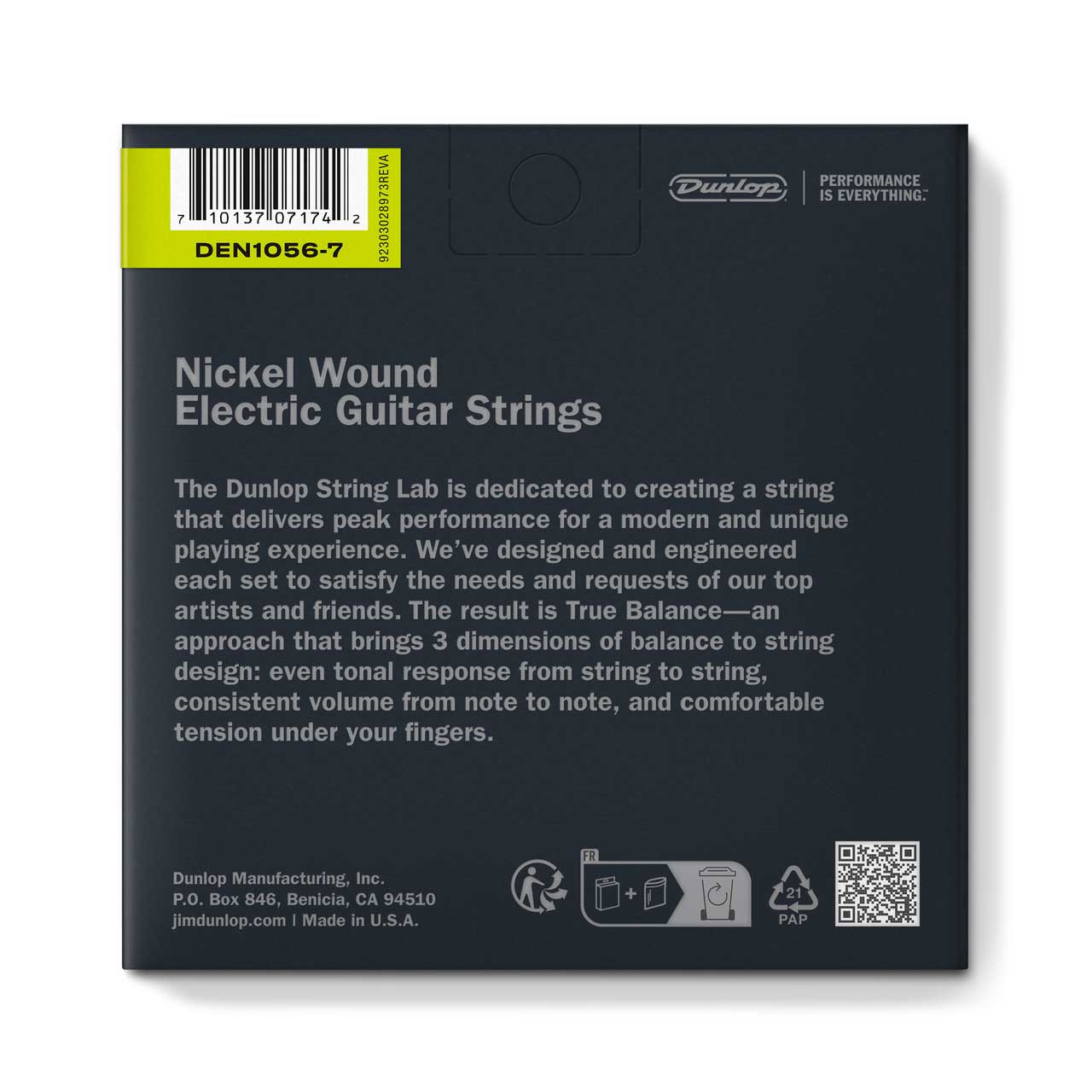 Dunlop DEN10567 Nickel Wound Electric 7 String 10-56