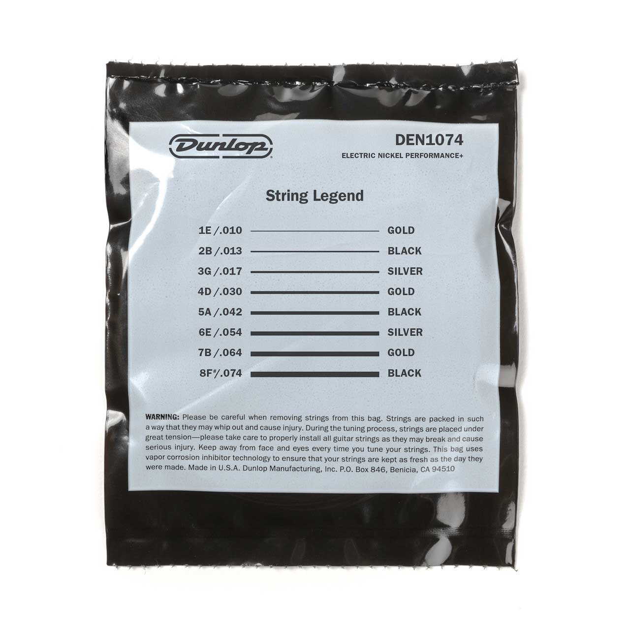 Dunlop DEN10748 Nickel Wound Electric 8 String 10-74