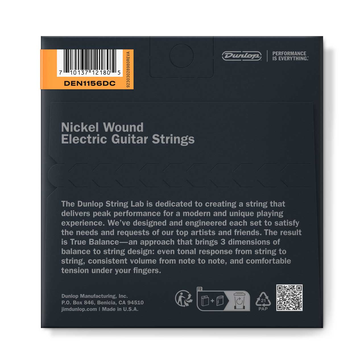 Dunlop DEN1156DC Nickel Wound Electric Drop C