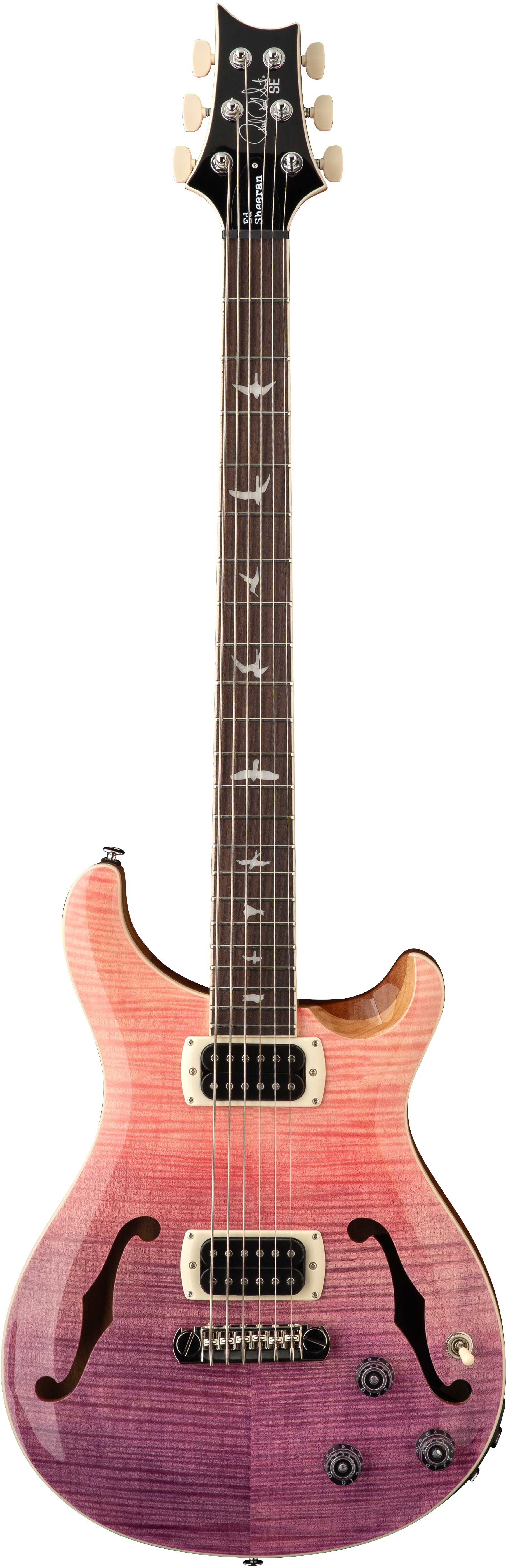 PRS SE Ed Sheeran Hollowbody I Baritone Piezo Pink Ombre