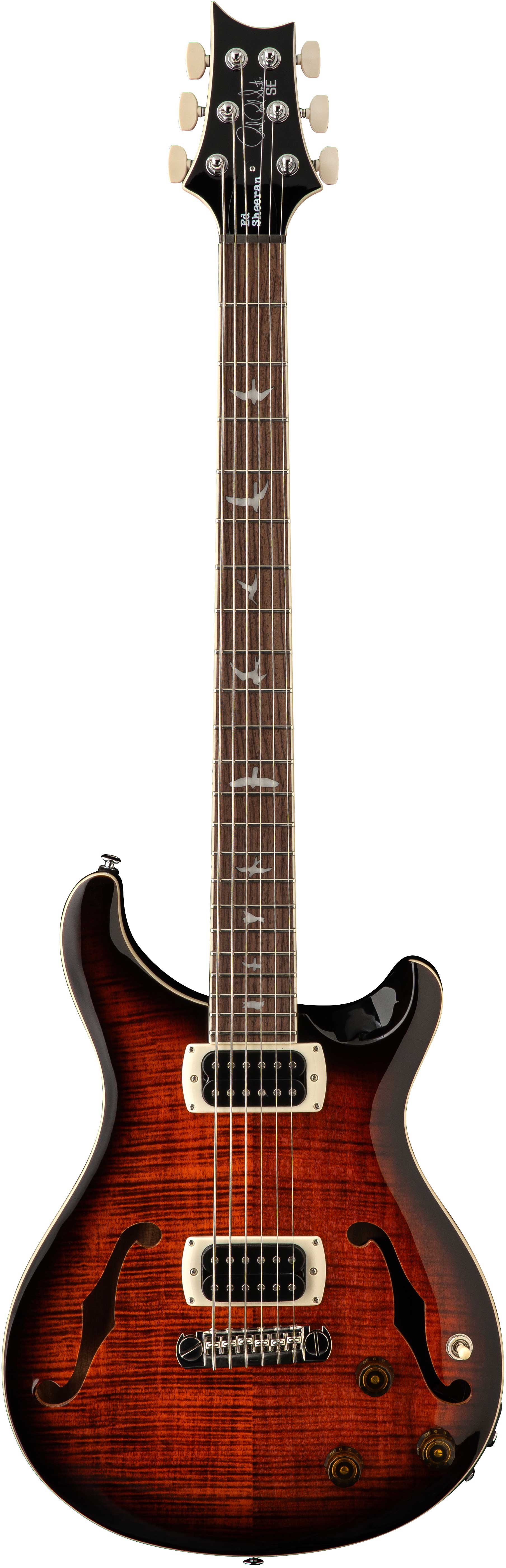 PRS SE Ed Sheeran Hollowbody I Baritone Piezo Orange Tiger Smokeburst