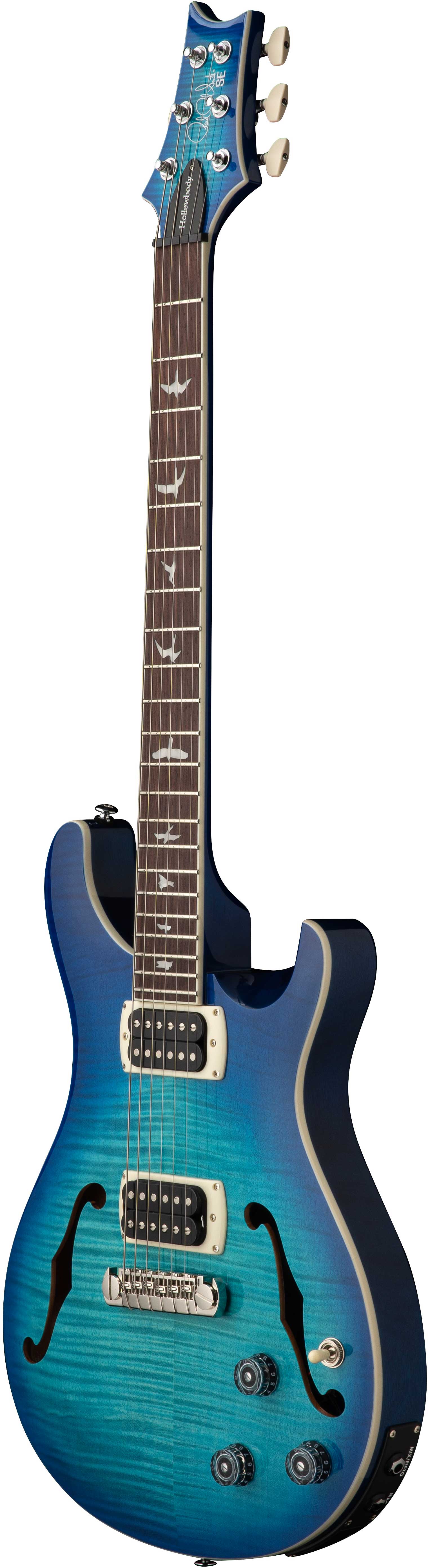 PRS SE Flat Back Hollowbody I Piezo Lake Blue