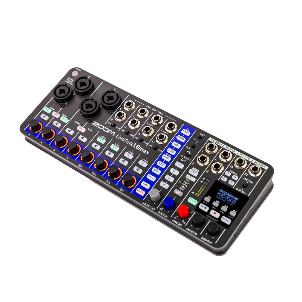 Zoom Recorder L6max LiveTrak - 12-Channel Mixer & Recorder