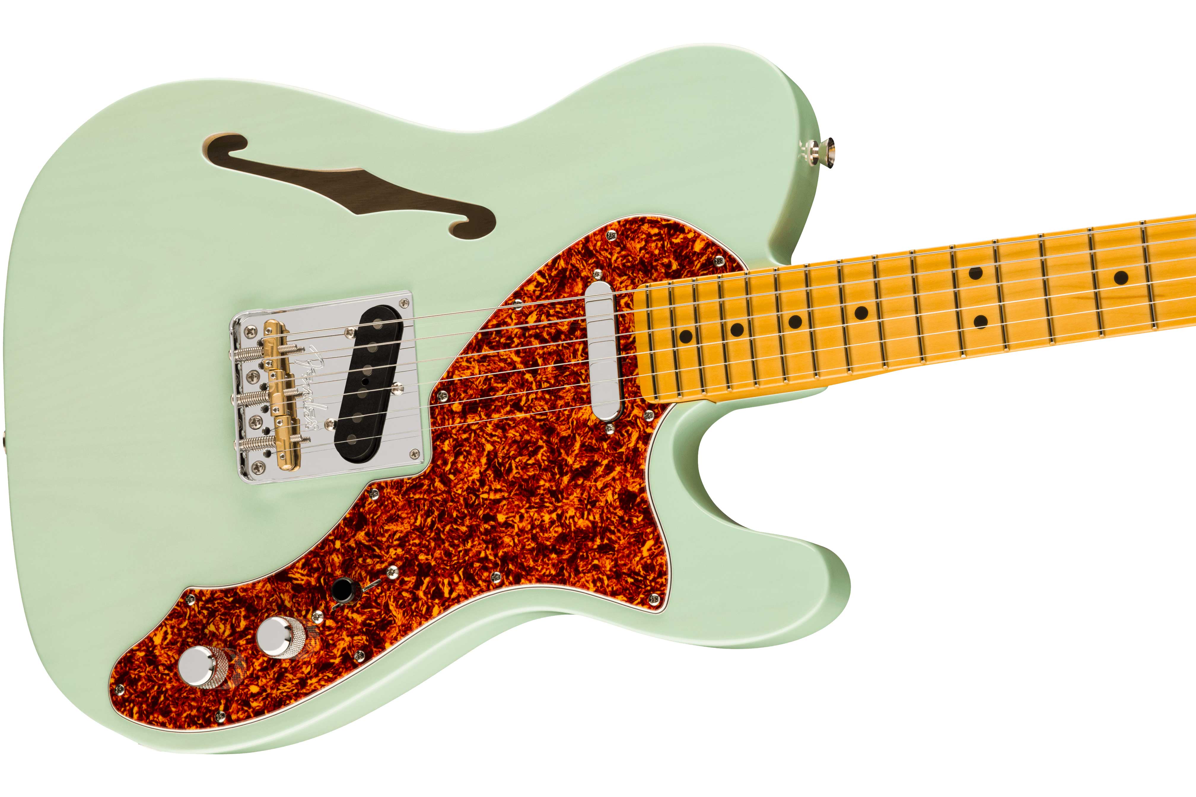 Fender Limited Edition American Professional II Telecaster Thinline Transparent Surf Green Maple Fingerboard