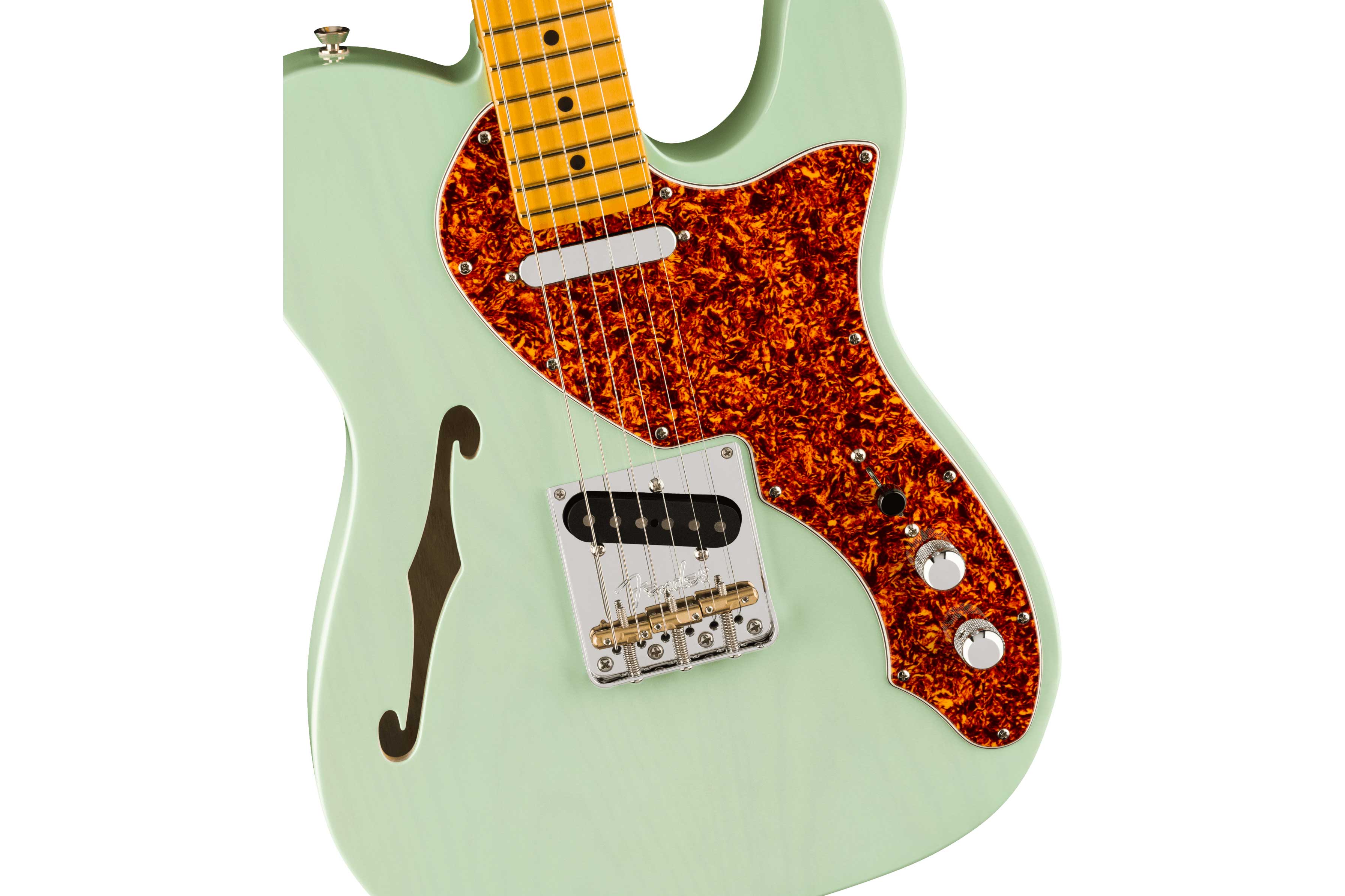Fender Limited Edition American Professional II Telecaster Thinline Transparent Surf Green Maple Fingerboard