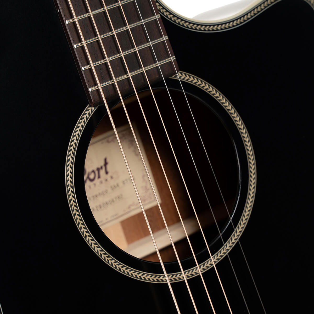 Cort Essence GA4 Special Black Top Semi-Gloss