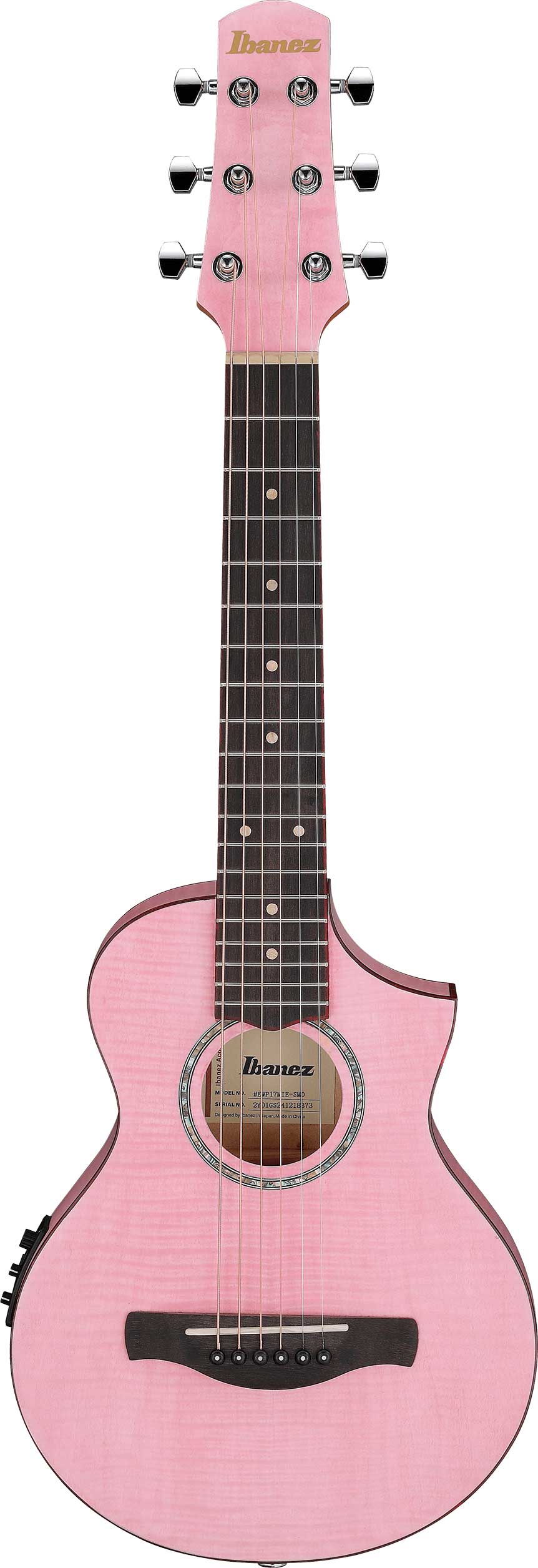 Ibanez AEW Piccolo EWP17M2E Strawberry Milk Open Pore